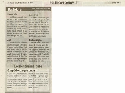 Bom Dia Jundiaí - 15/09/2010