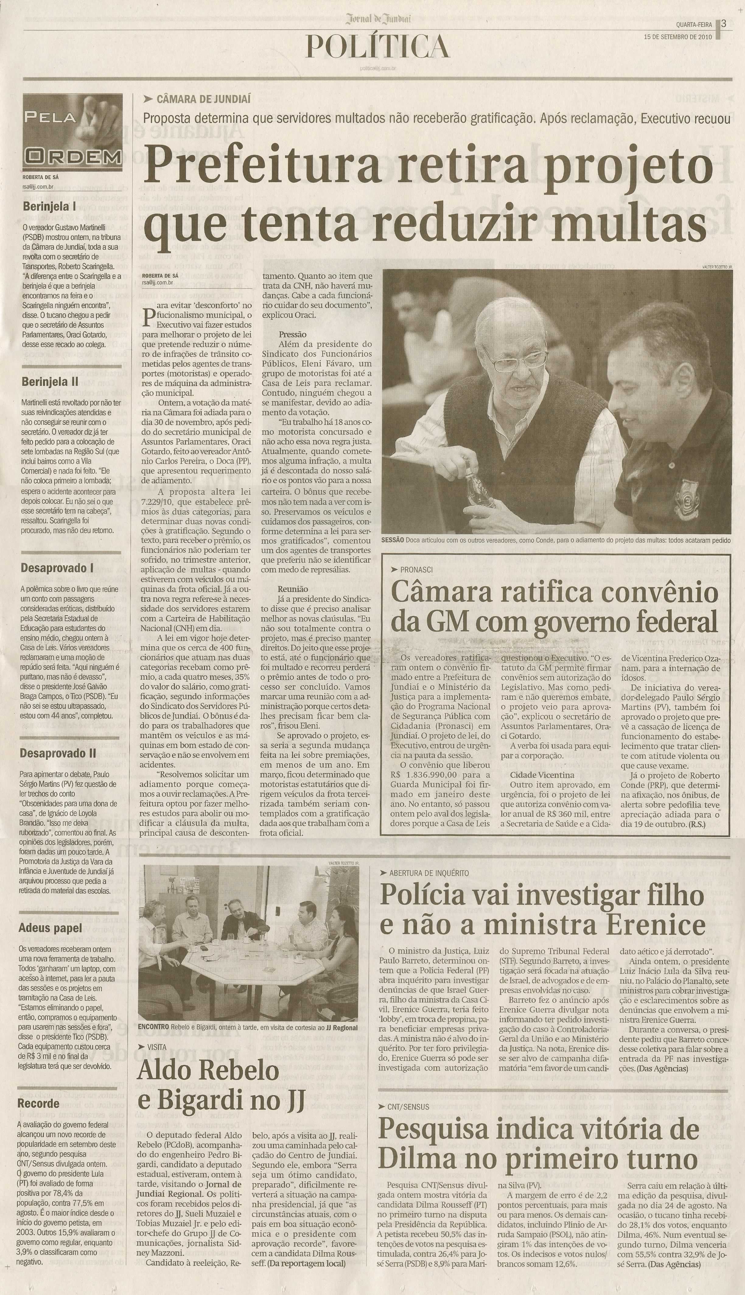Jornal de Jundiaí - 15/09/2010