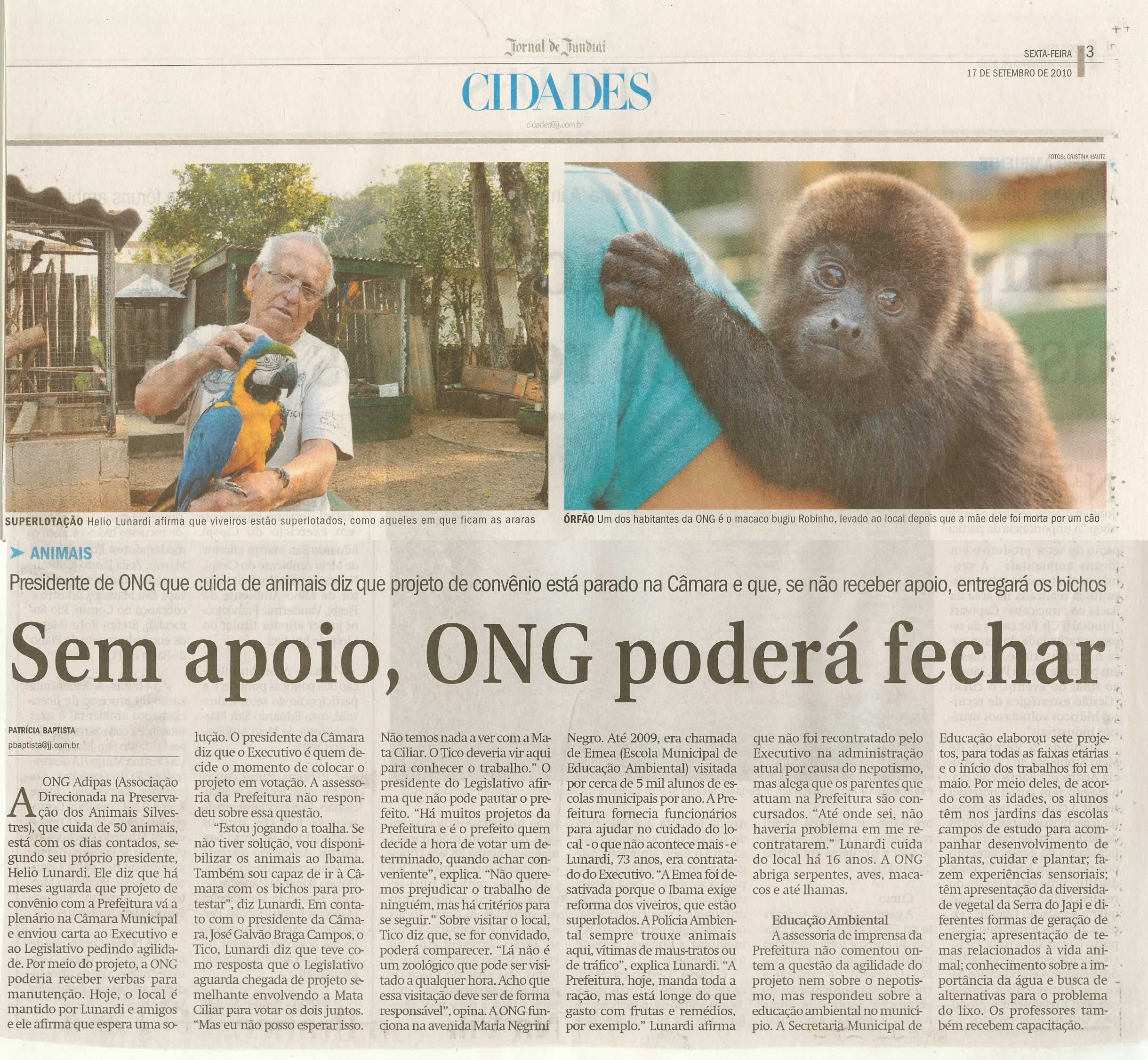 Jornal de Jundiaí - 17/09/2010