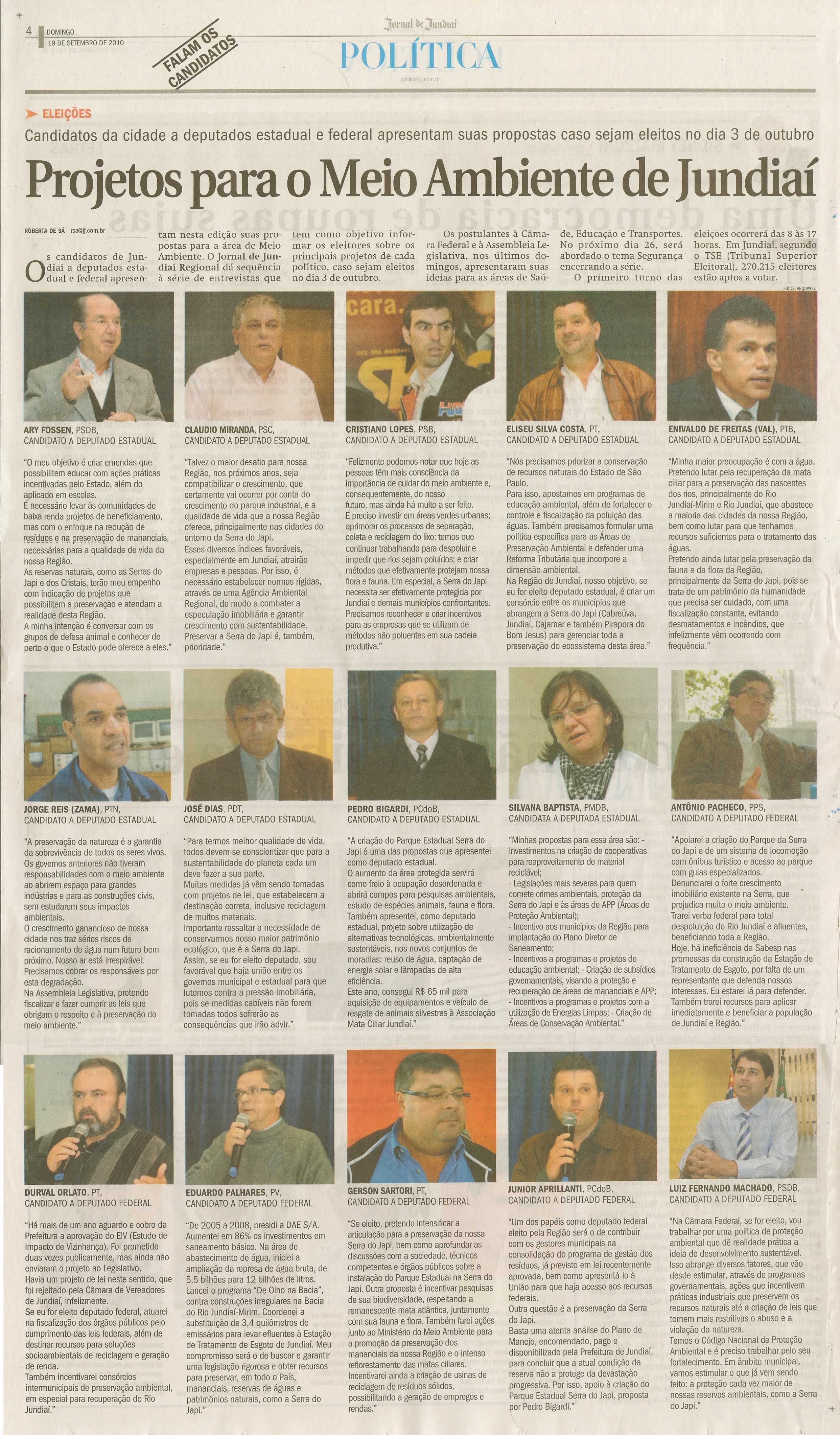 Jornal de Jundiaí - 19/09/2010