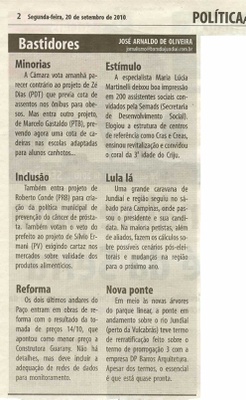 Bom Dia Jundiaí - 20/09/2010