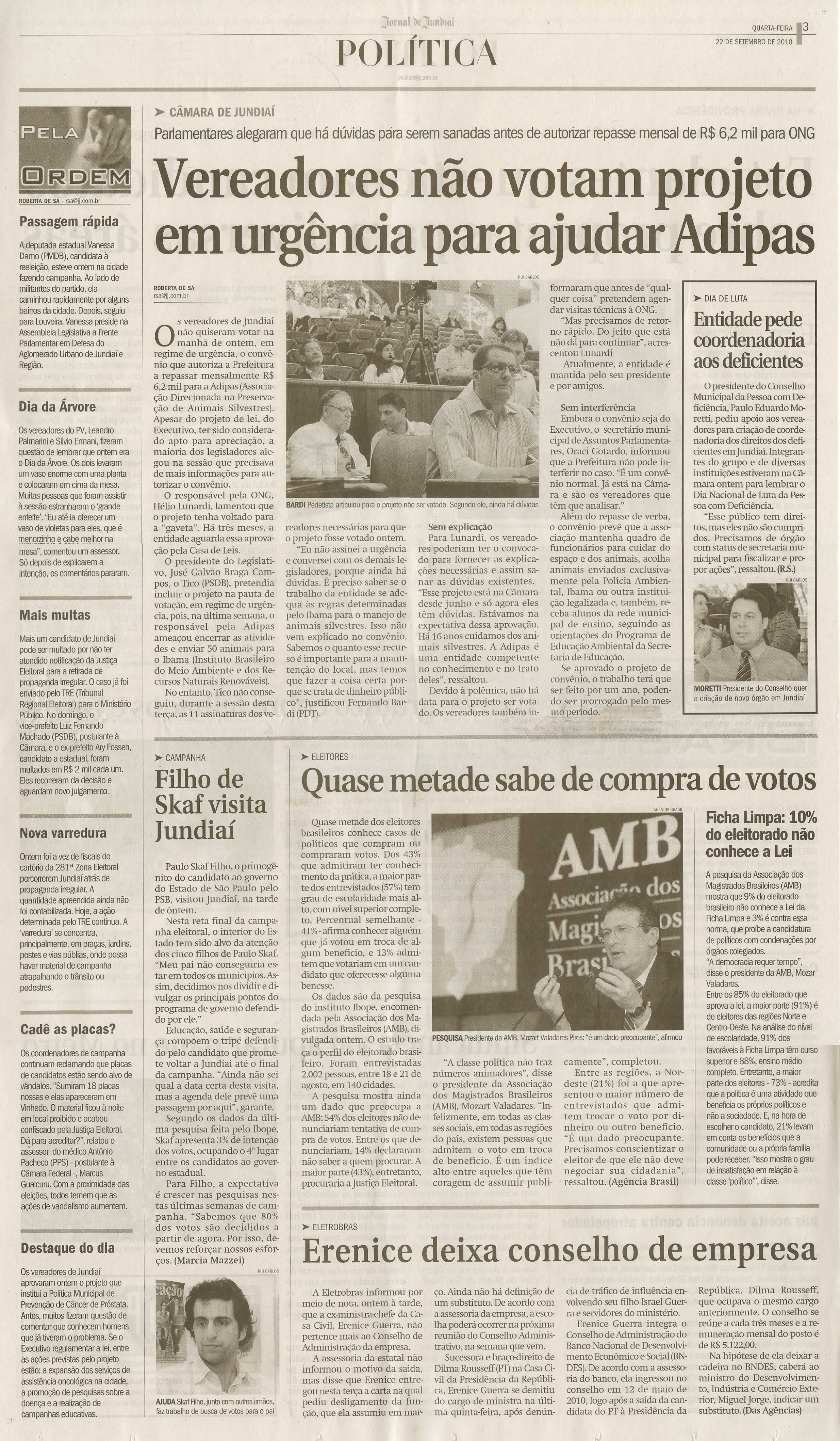 Jornal de Jundiaí - 22/09/2010