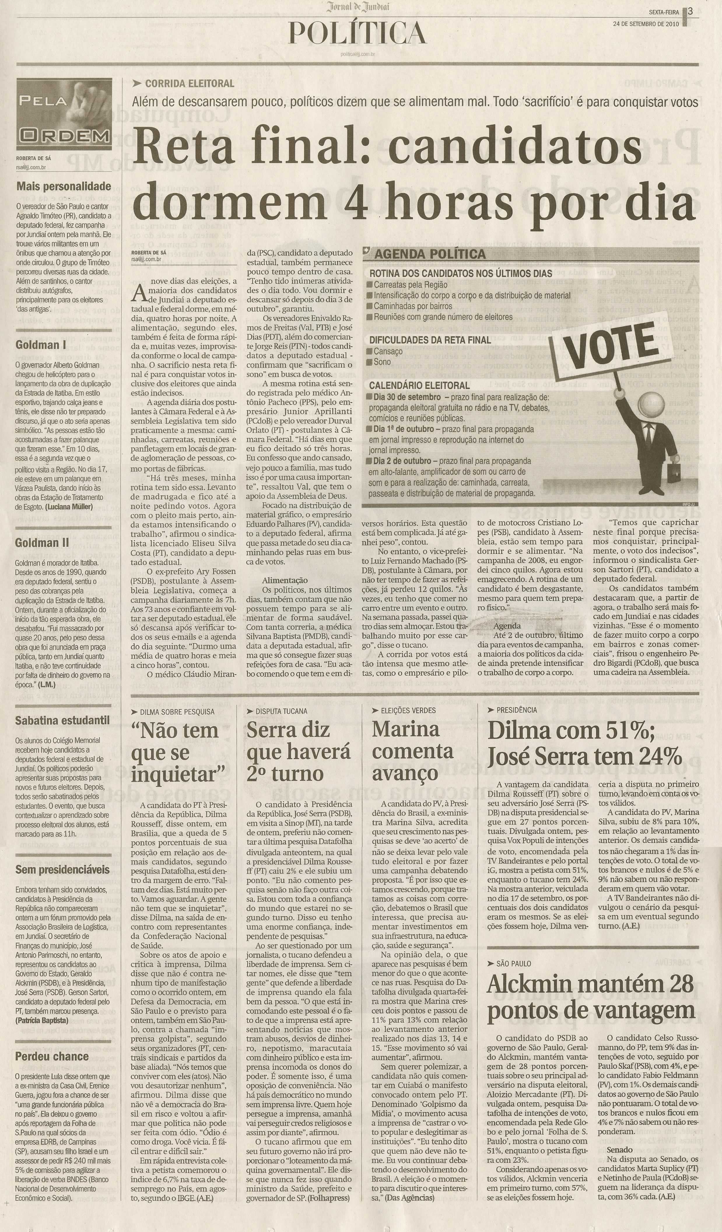 Jornal de Jundiaí - 24/09/2010