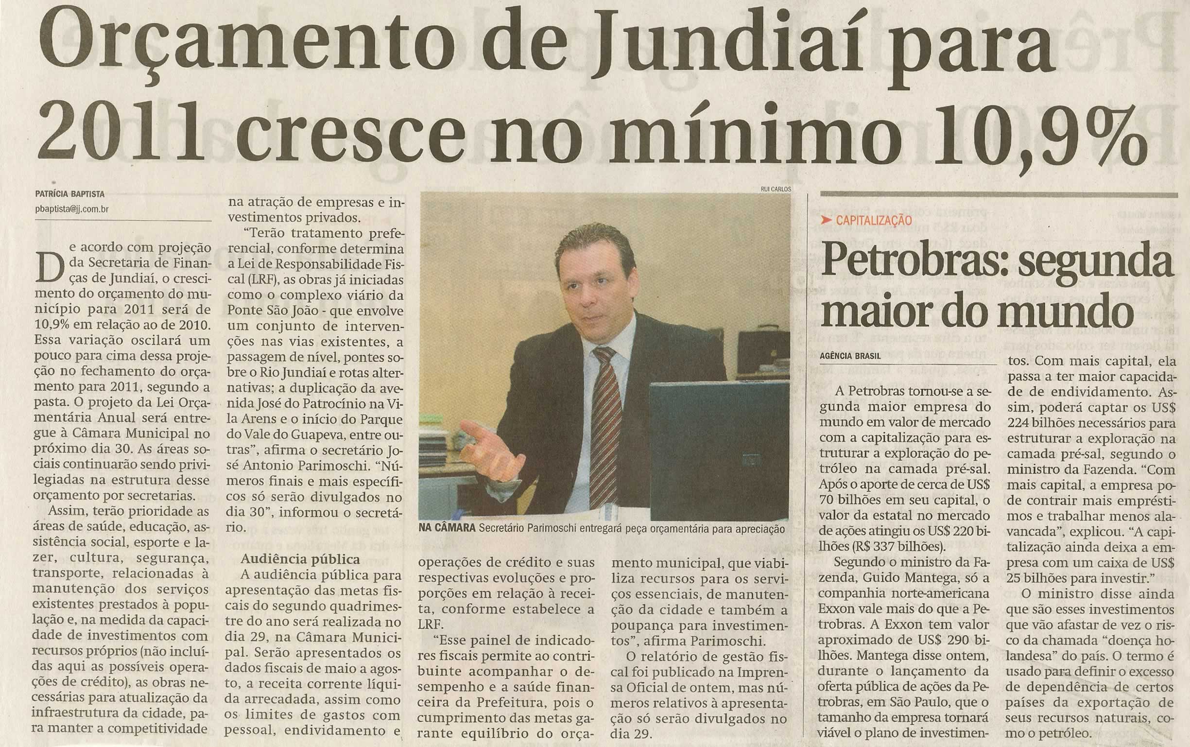 Jornal de Jundiaí - 25/09/2010