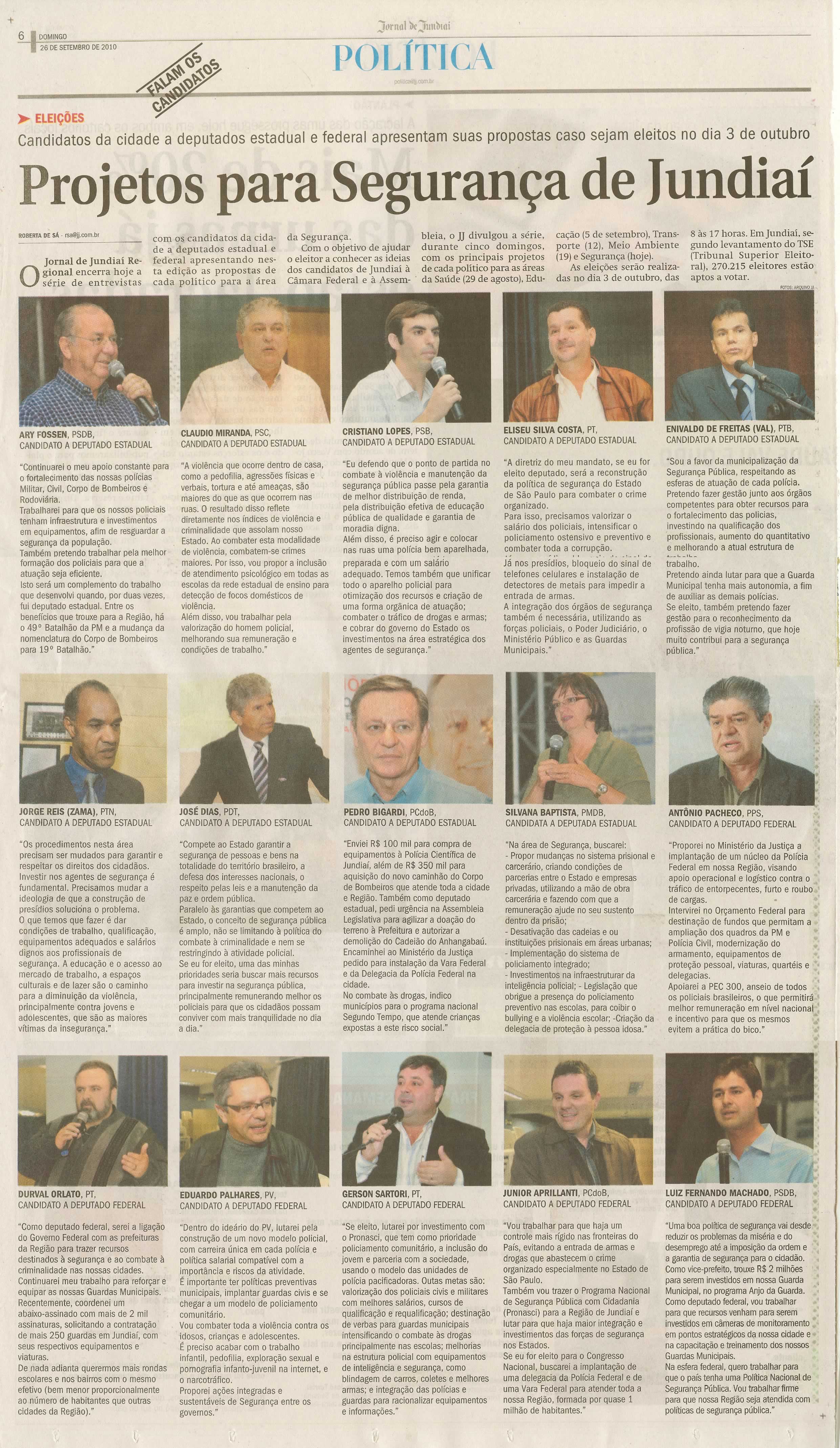 Jornal de Jundiaí - 26/09/2010