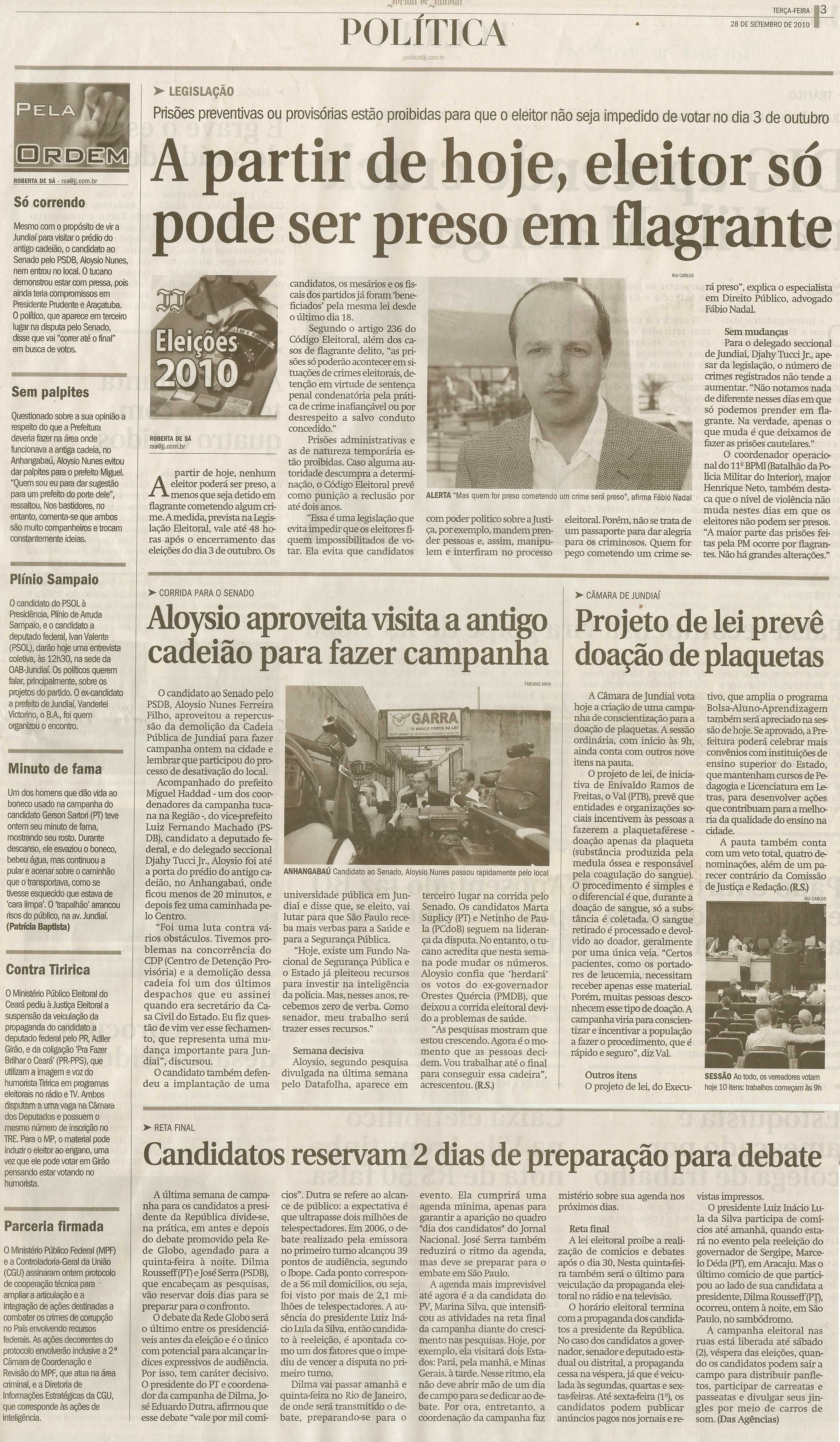 Jornal de Jundiaí - 28/09/2010
