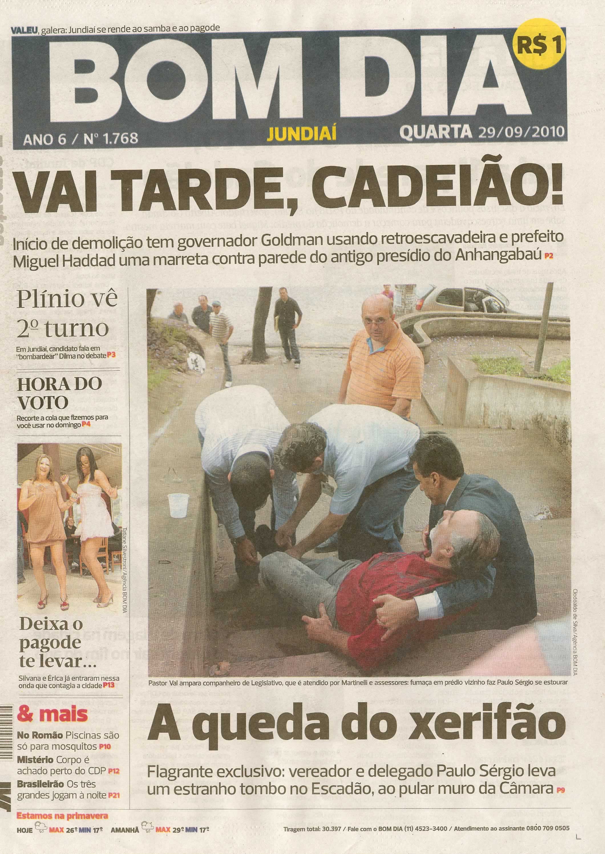 Bom Dia Jundiaí - 29/09/2010