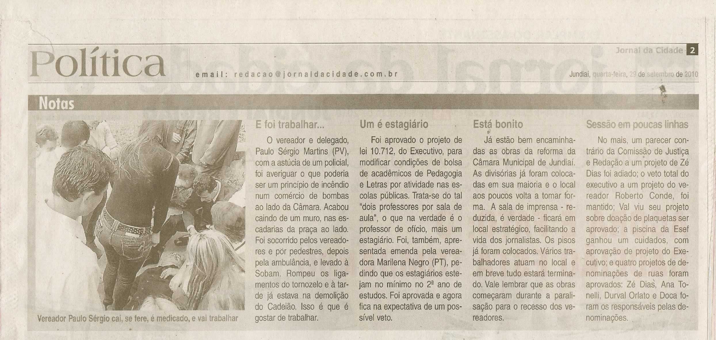 Jornal da Cidade - 29/09/2010