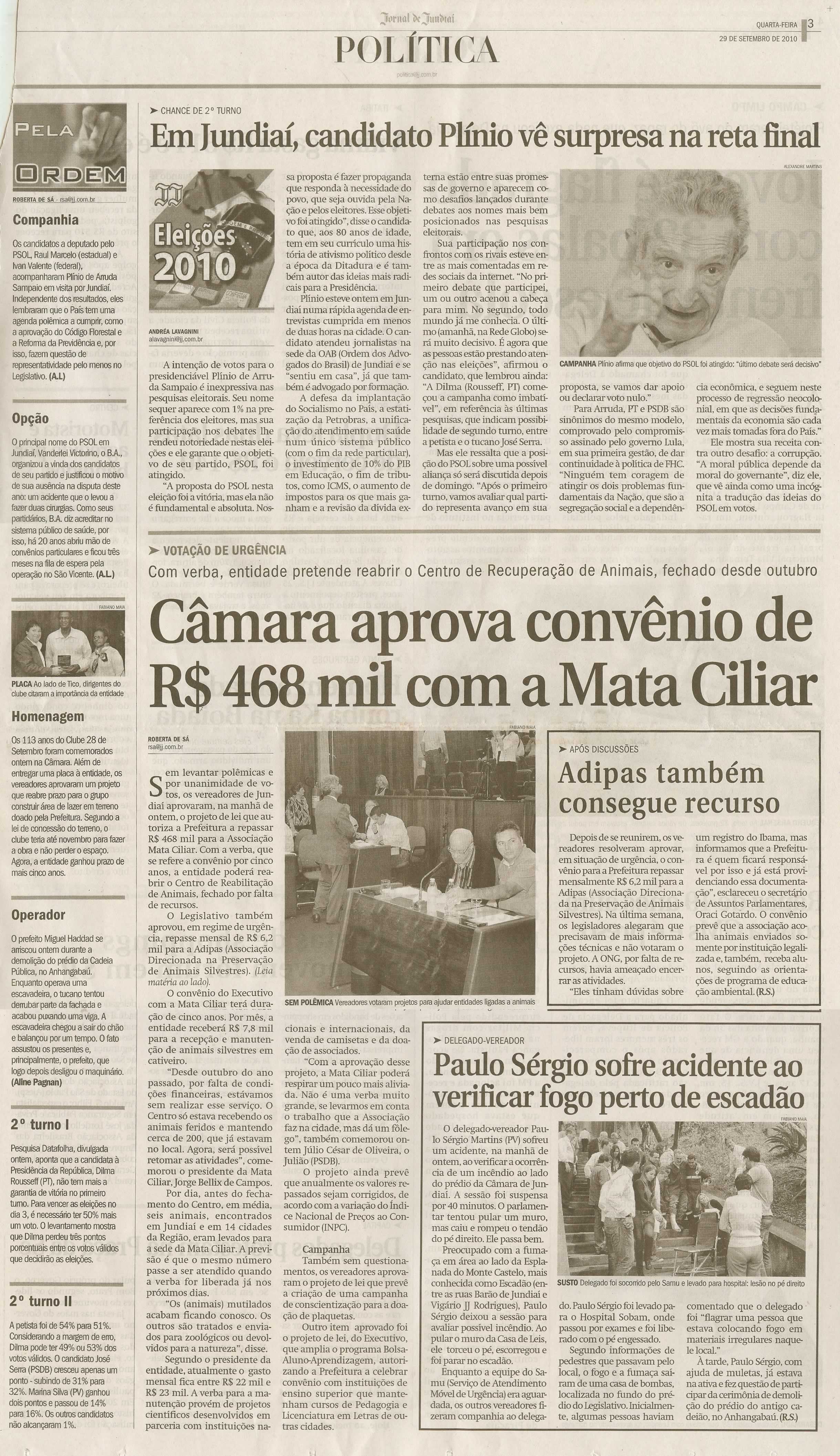 Jornal de Jundiaí - 29/09/2010