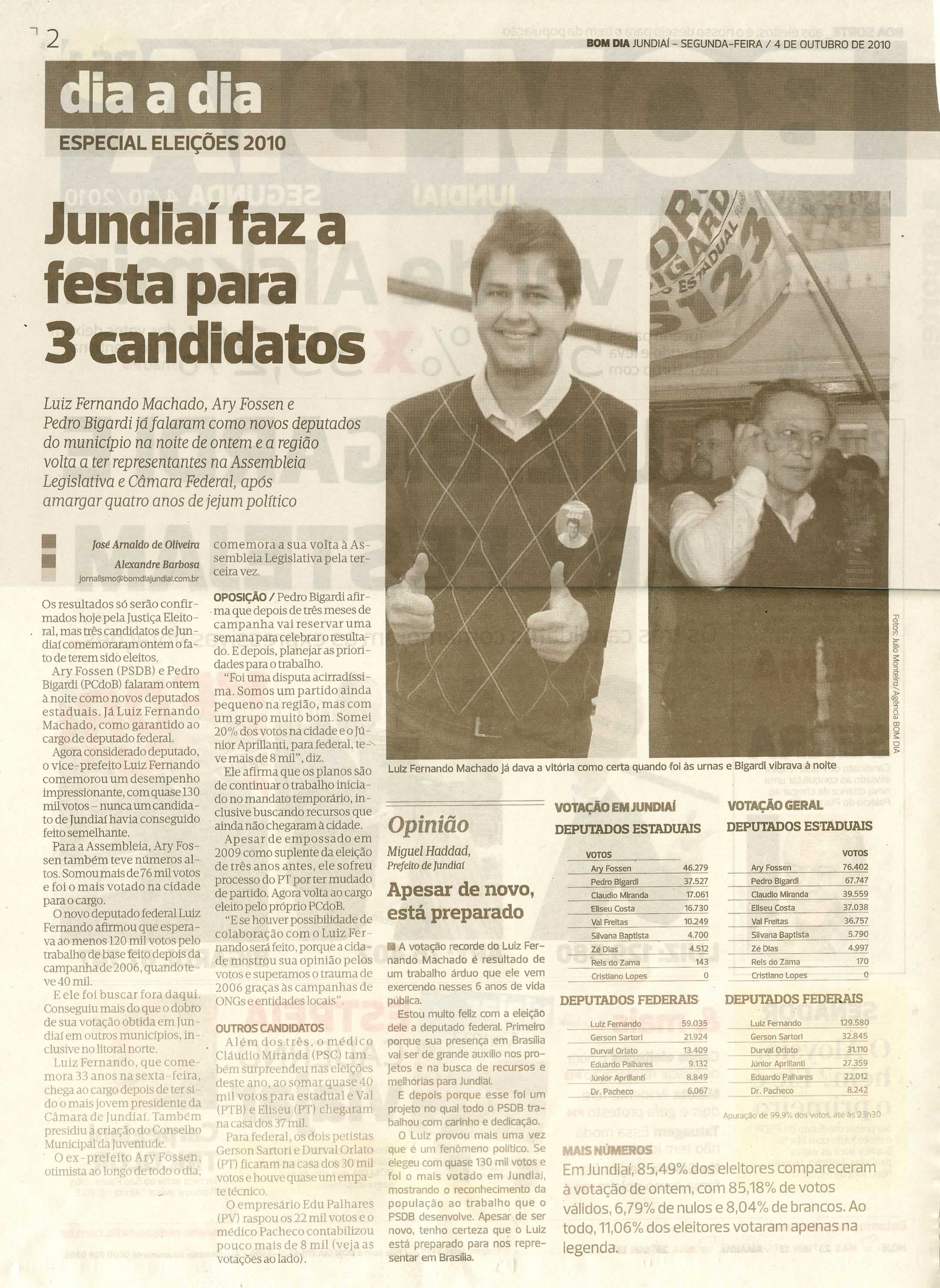 Bom Dia Jundiaí - 04/10/2010
