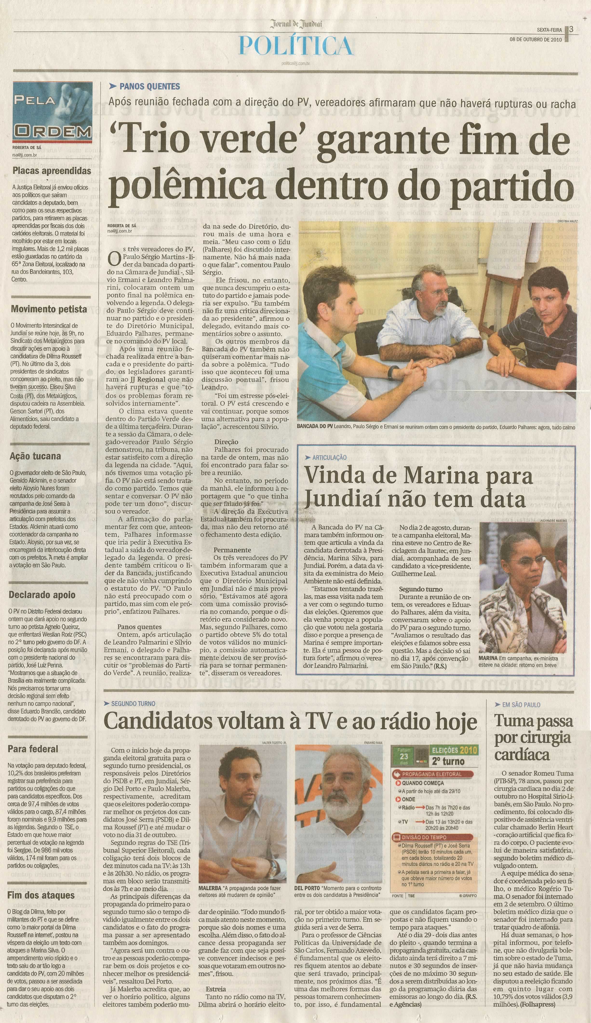Jornal de Jundiaí - 08/10/2010