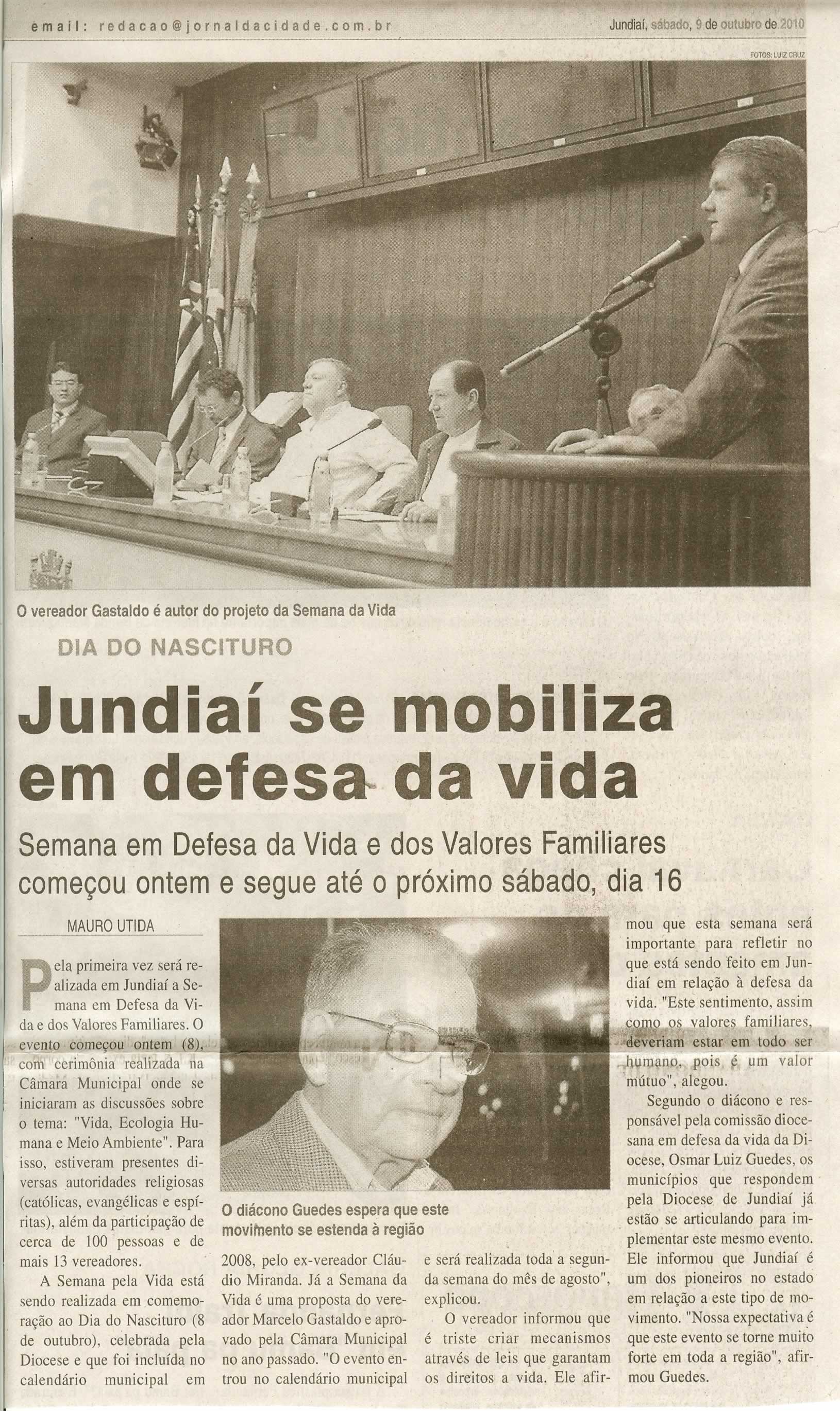 Jornal da Cidade - 09/10/2010