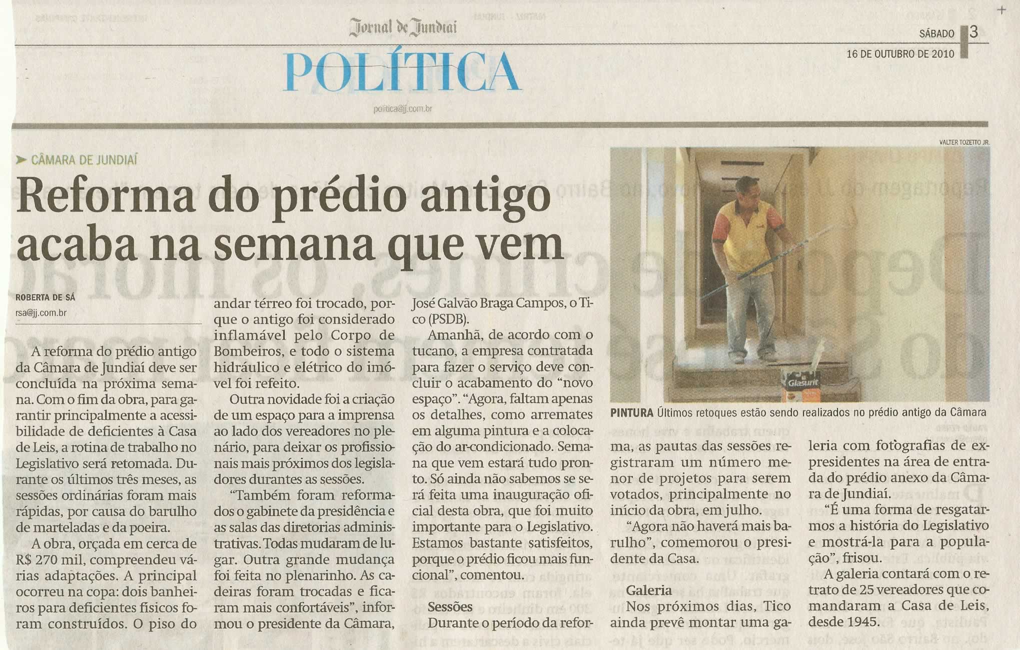 Jornal de Jundiaí - 16/10/2010