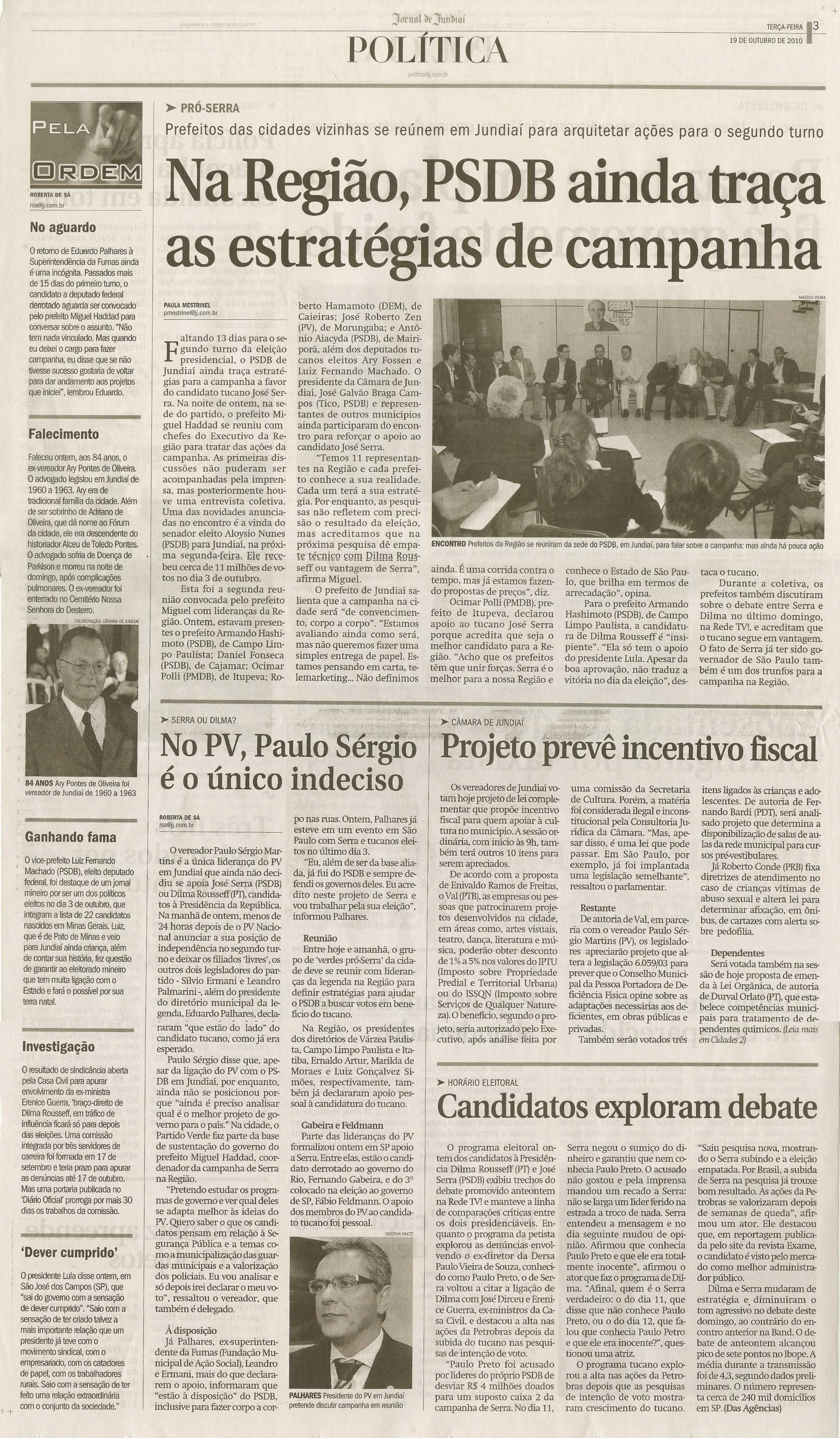 Jornal de Jundiaí - 19/10/2010