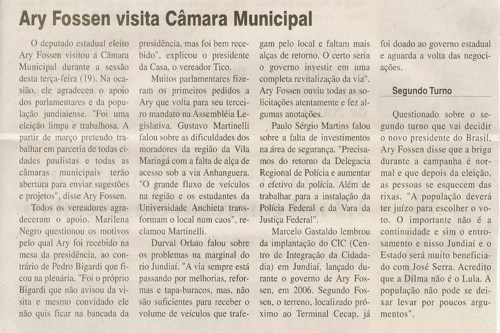Jornal da Cidade - 20/10/2010