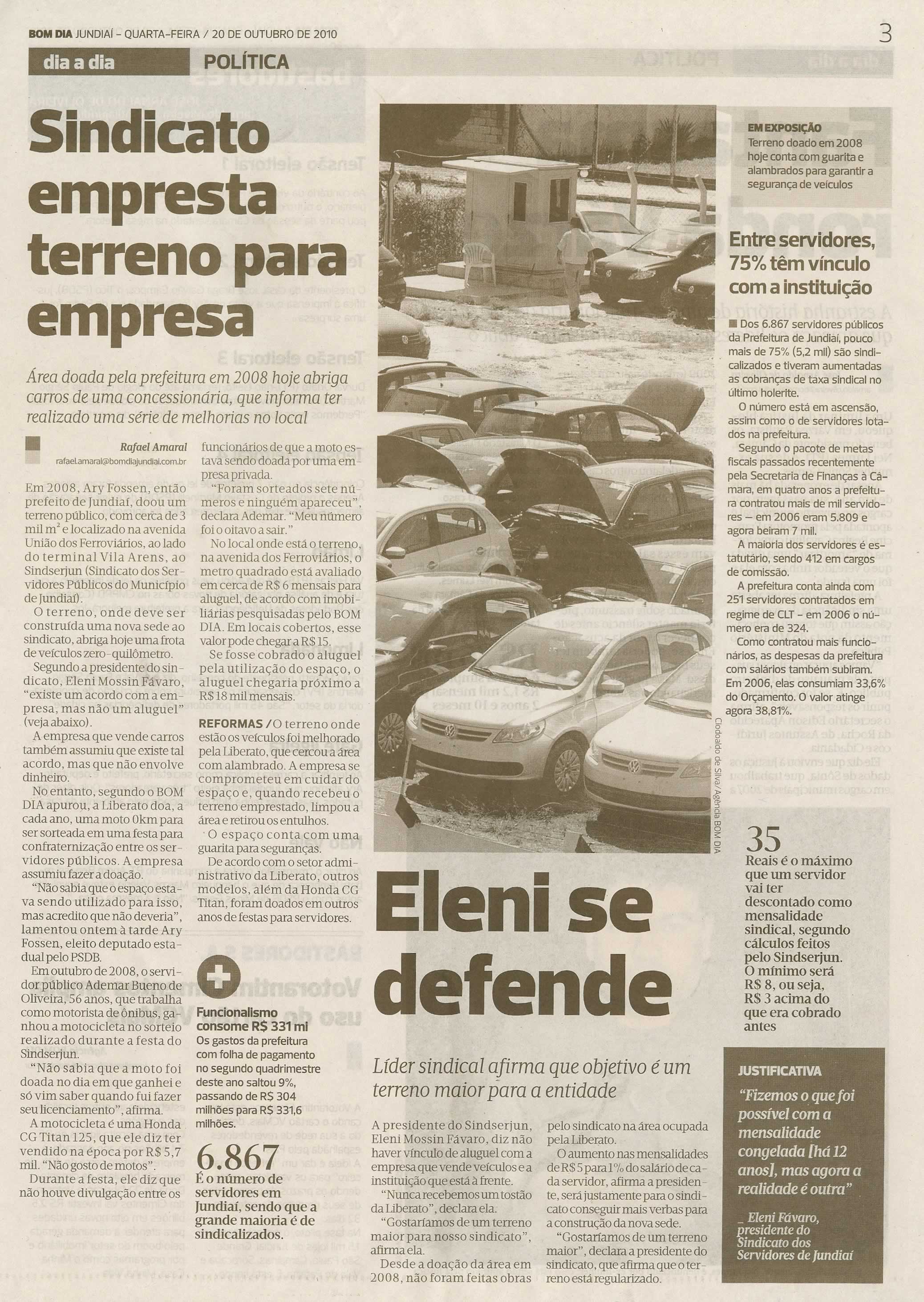 Bom Dia Jundiaí - 20/10/2010