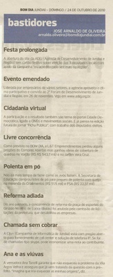 Bom Dia Jundiaí - 24/10/2010