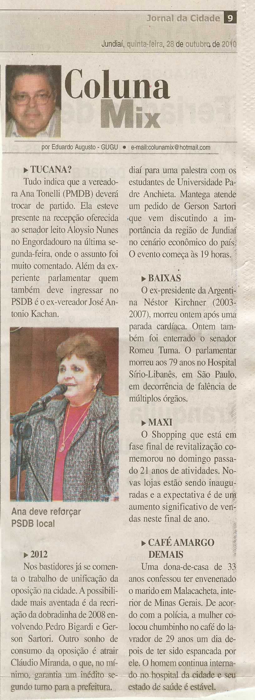 Jornal da Cidade - 28/10/2010