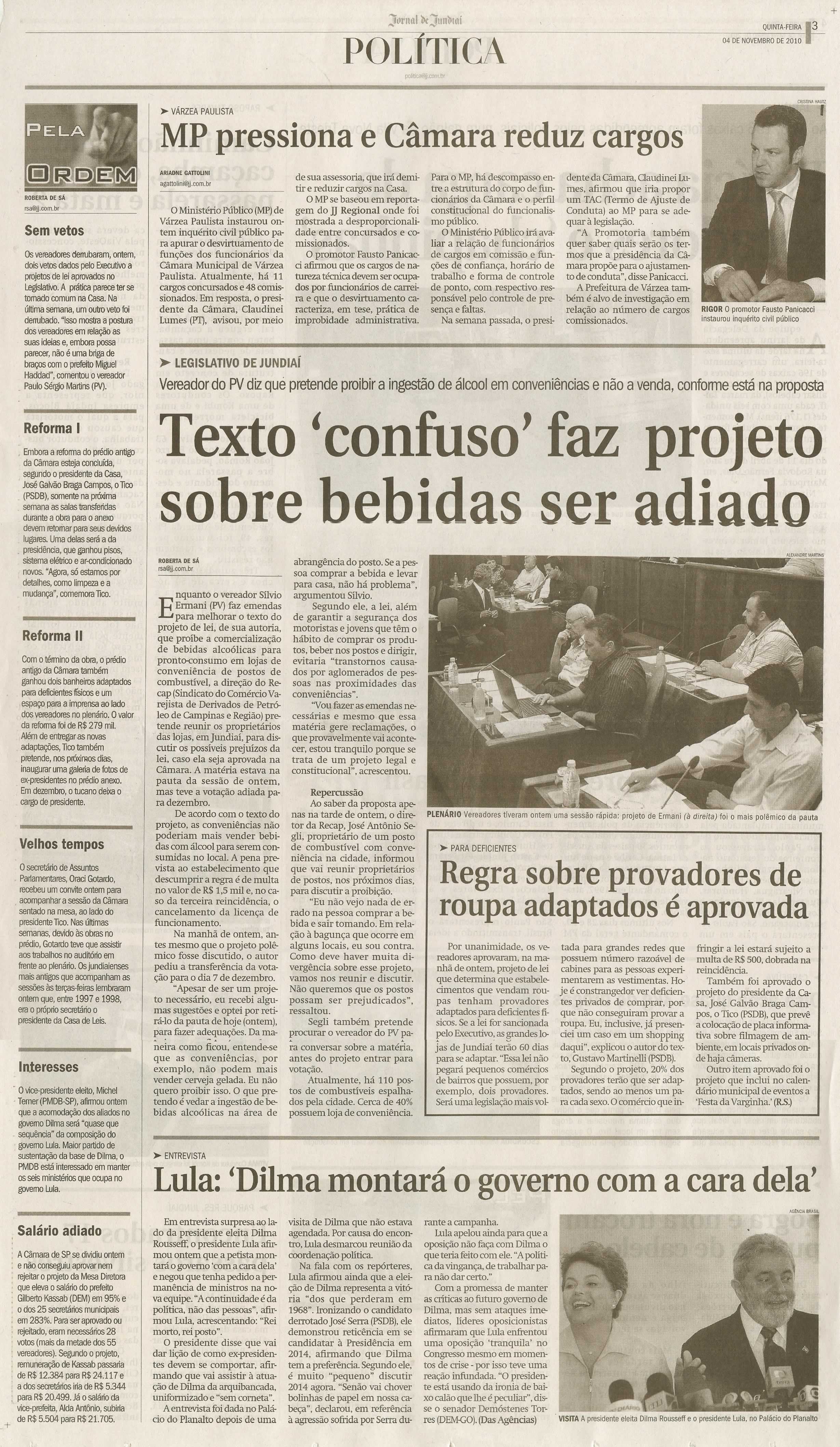 Jornal de Jundiaí - 04/11/2010
