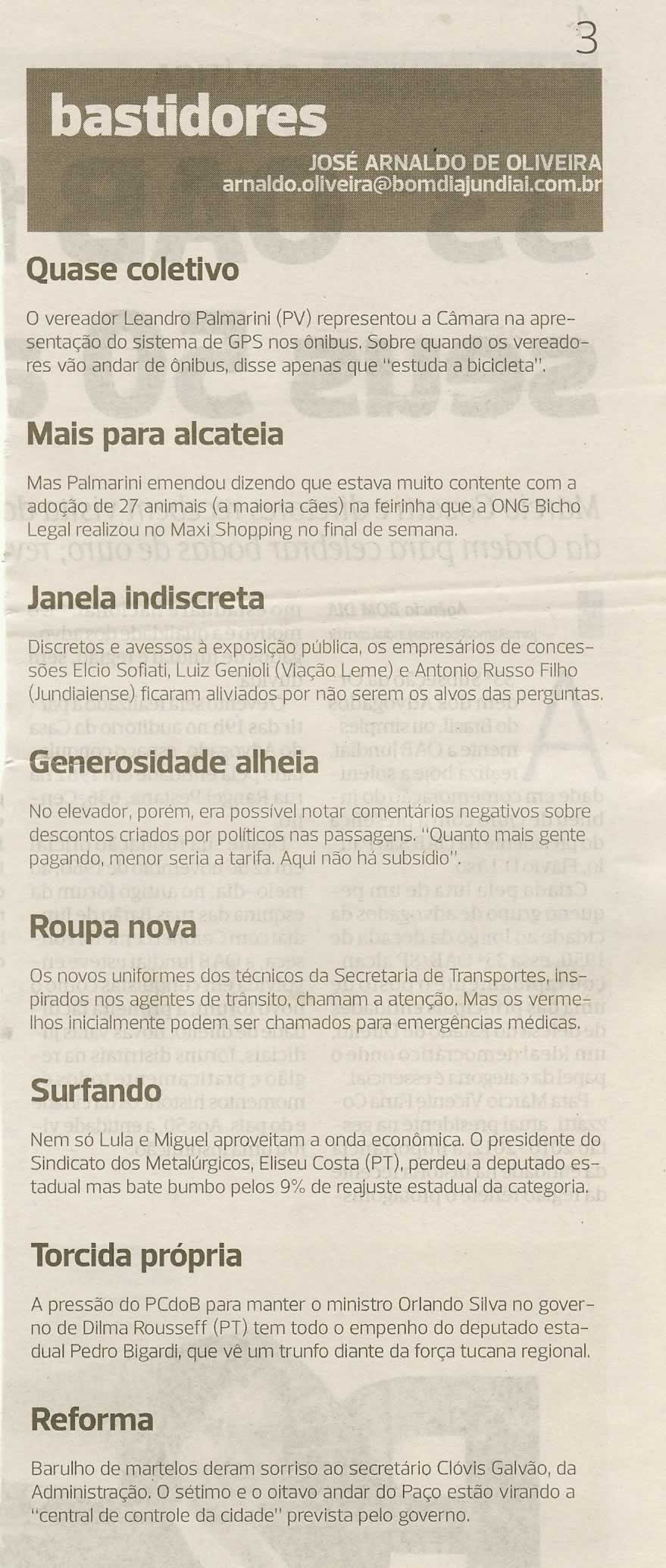 Bom Dia Jundiaí - 11/11/2010