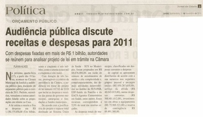 Jornal da Cidade - 11/11/2010