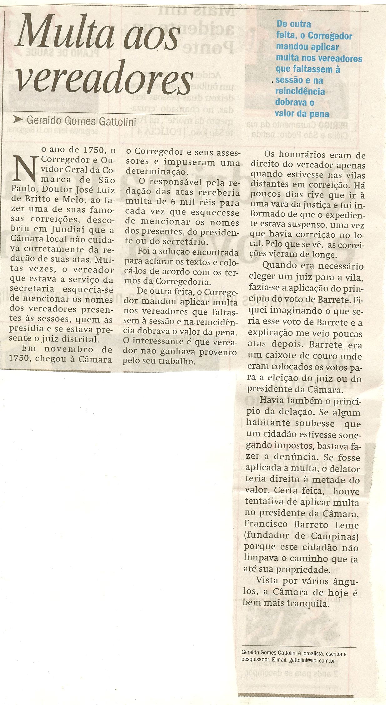 Jornal de Jundiaí - 15/11/2010