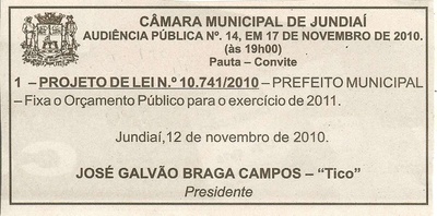 Jornal da Cidade - 13/11/2010