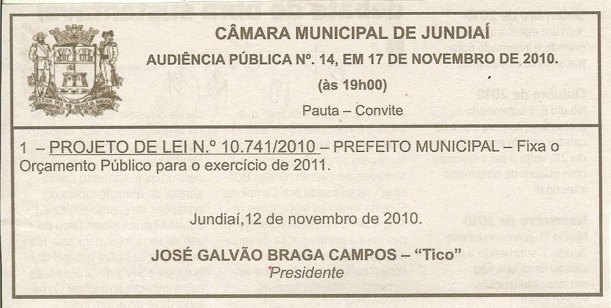 Bom Dia Jundiaí - 13/11/2010