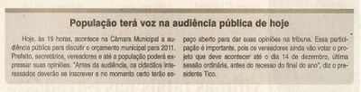 Jornal da Cidade - 17/11/2010