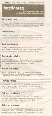 Bom Dia Jundiaí - 17/11/2010