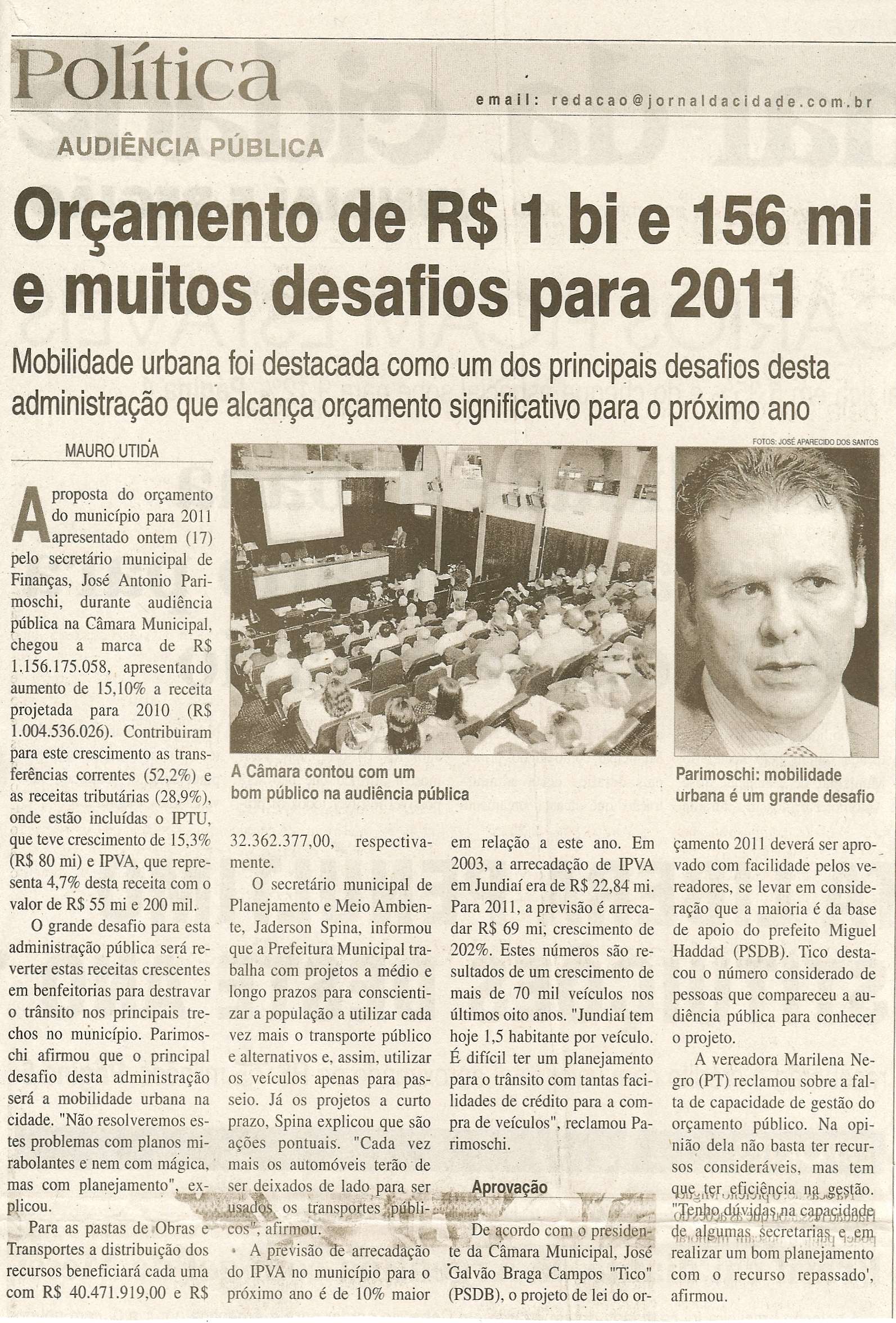 Jornal da Cidade - 18/11/2010