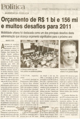 Jornal da Cidade - 18/11/2010