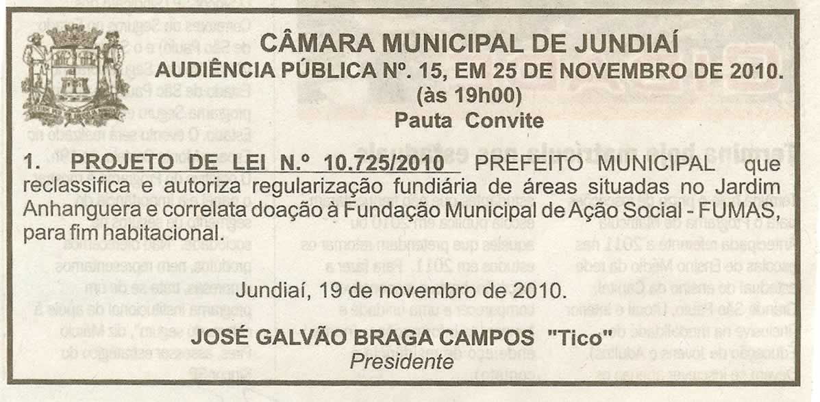Jornal de Jundiaí - 23/11/2010