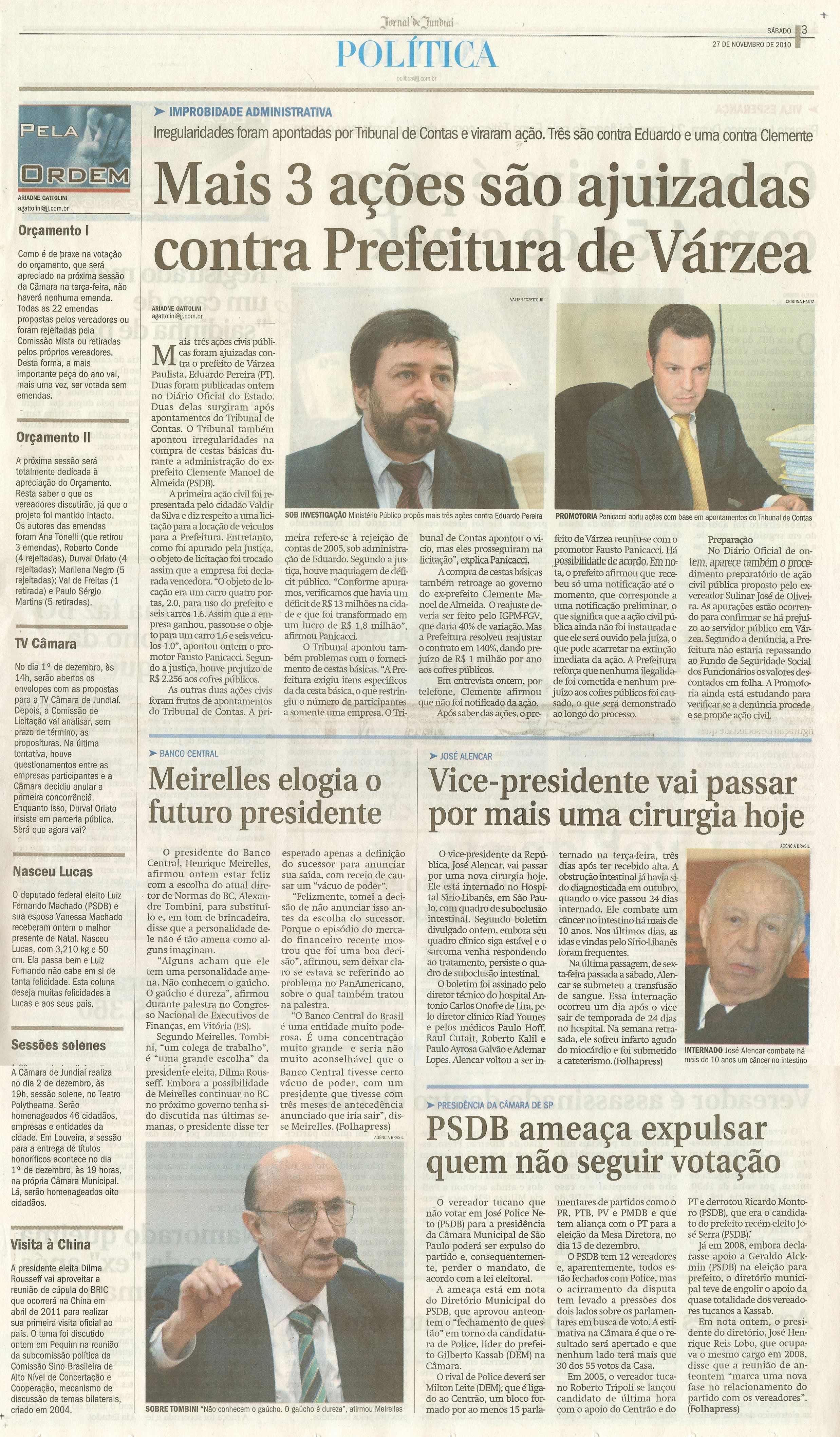 Jornal de Jundiaí - 27/11/2010