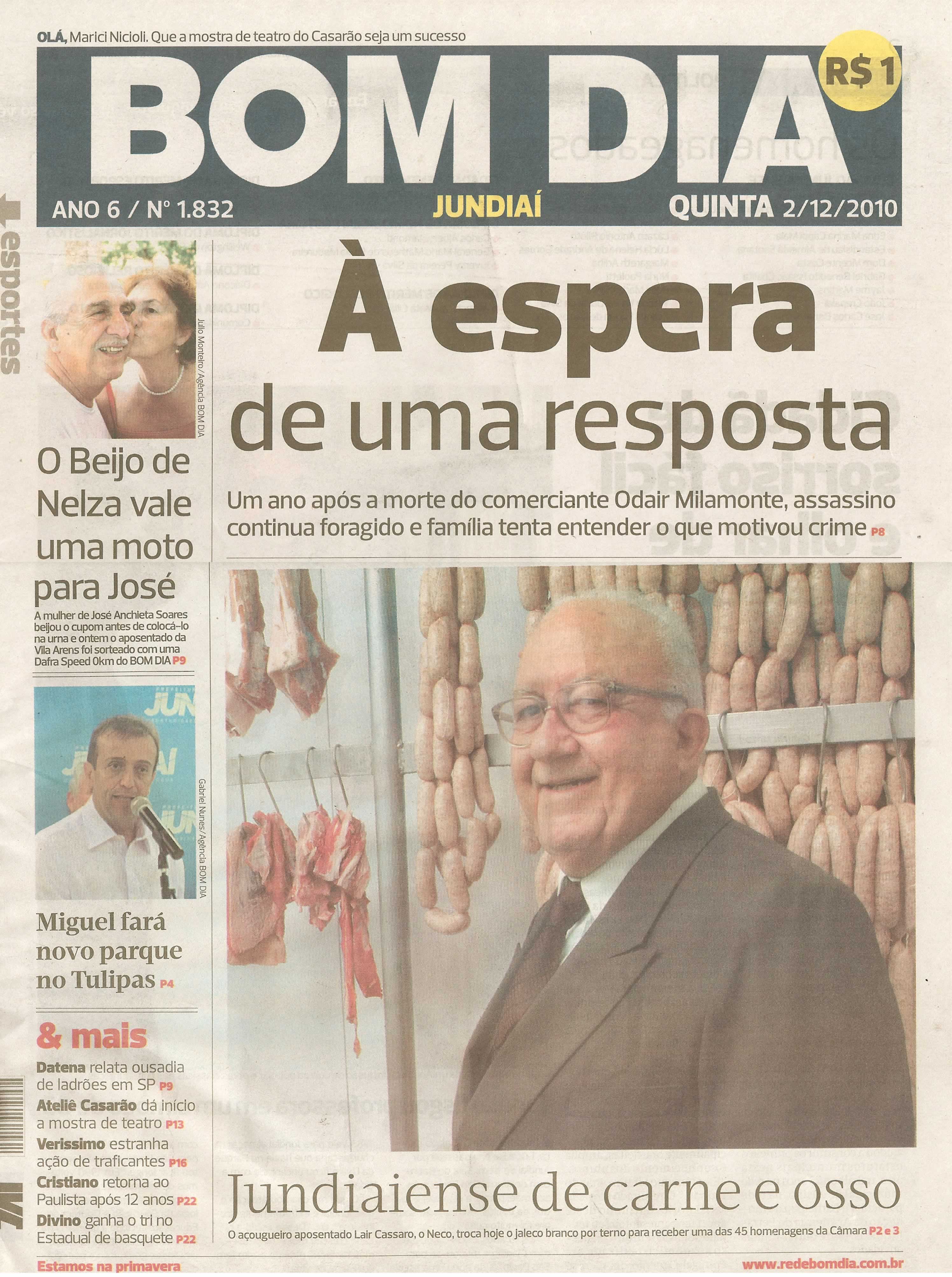 Bom Dia Jundiaí - 02/12/2010