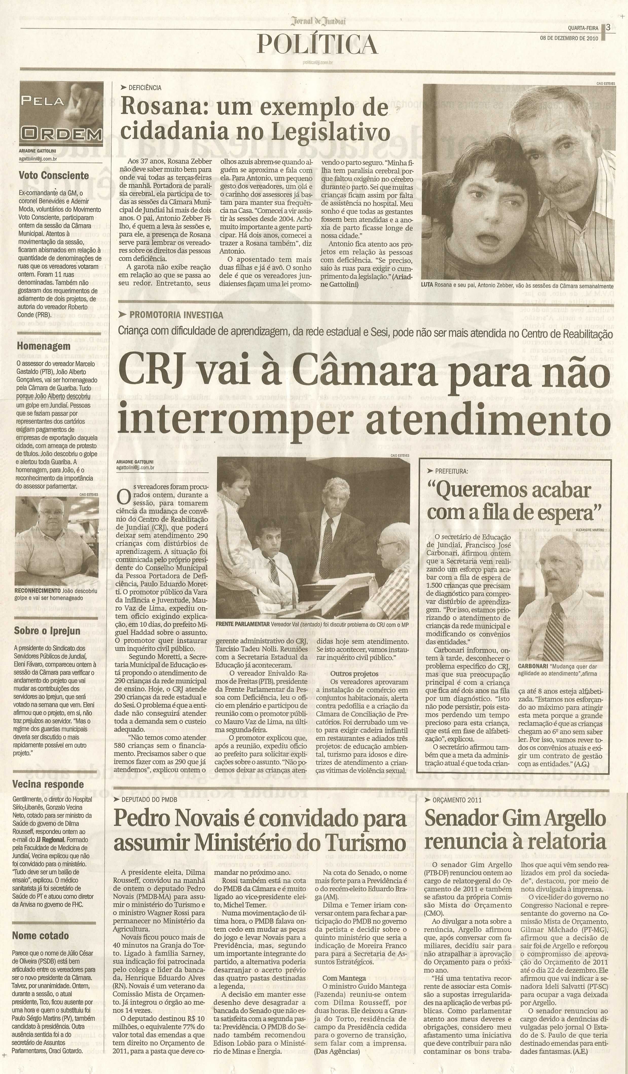 Jornal de Jundiaí - 08/12/2010