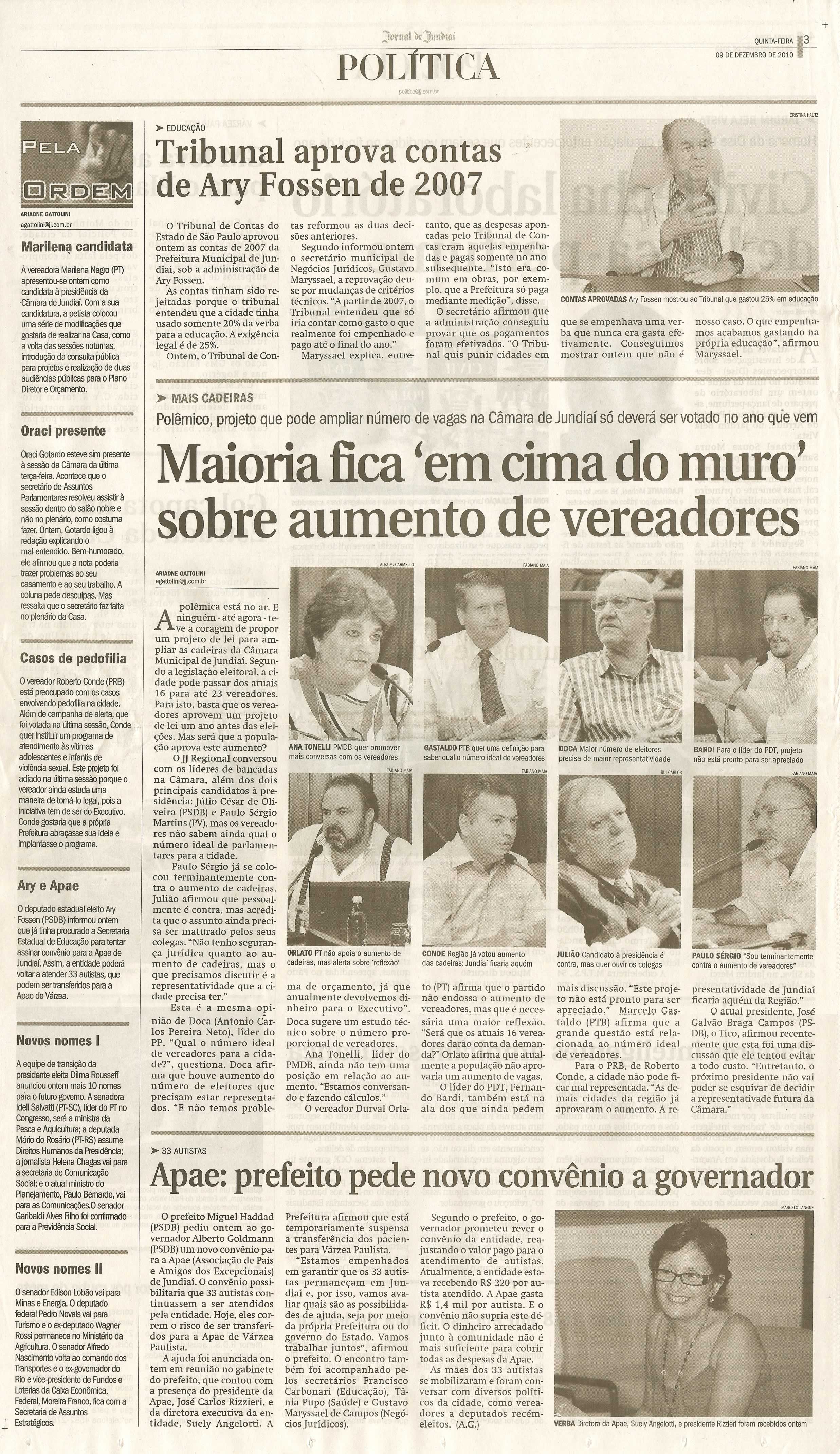 Jornal de Jundiaí - 09/12/2010