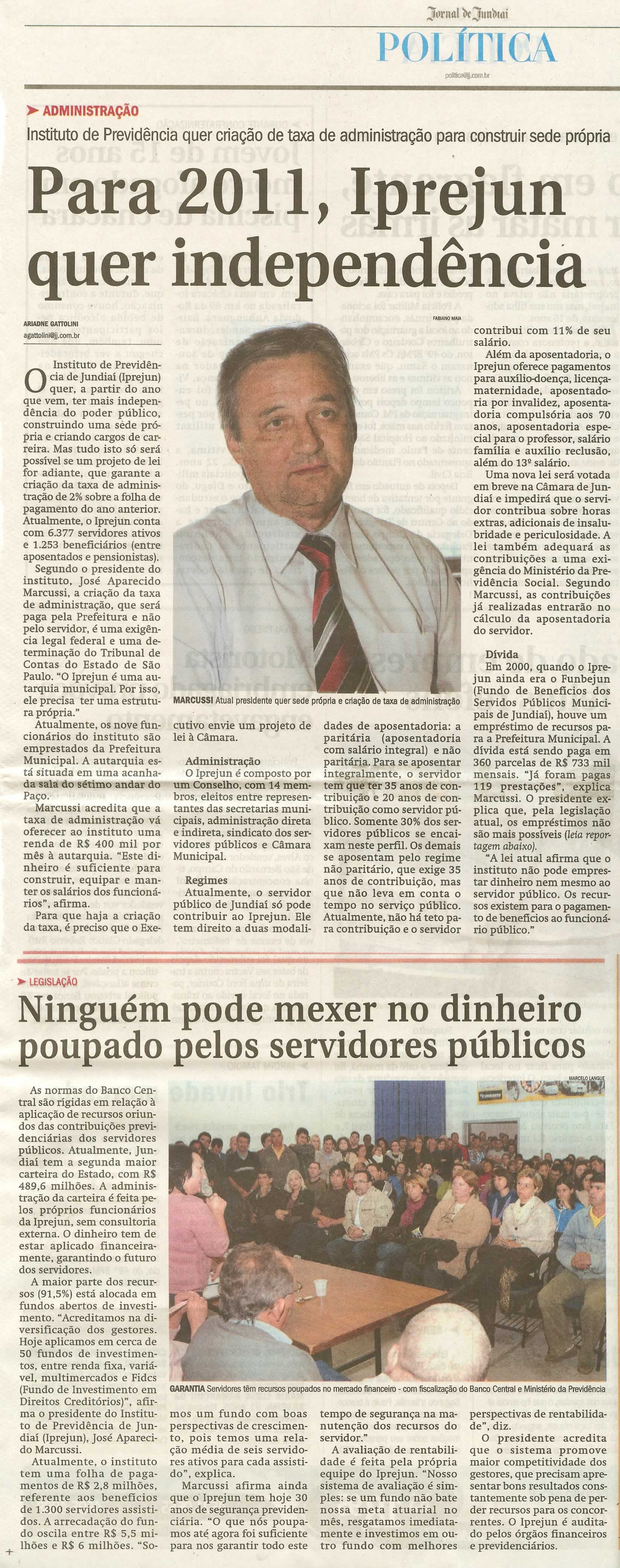 Jornal de Jundiaí - 12/12/2010