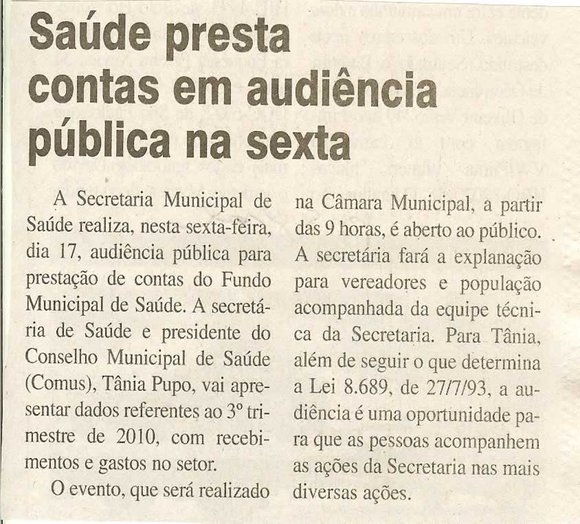 Jornal da Cidade - 15/12/2010