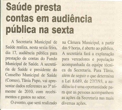 Jornal da Cidade - 15/12/2010