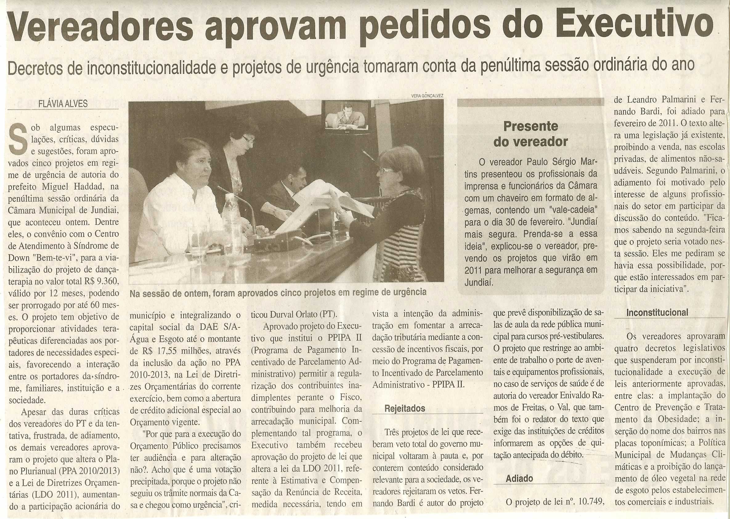 Jornal da Cidade - 15/12/2010