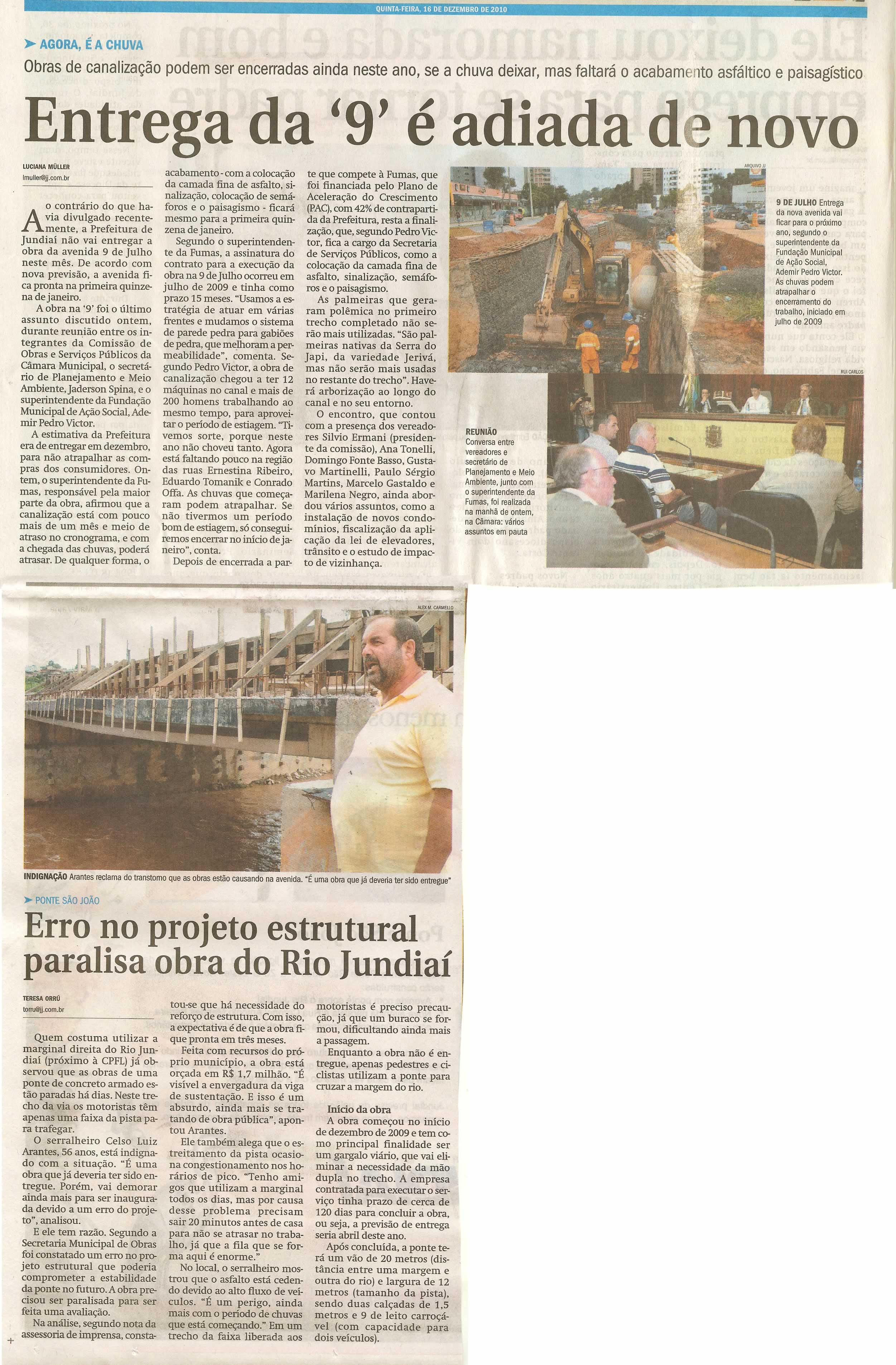 Jornal de Jundiaí - 16/12/2010