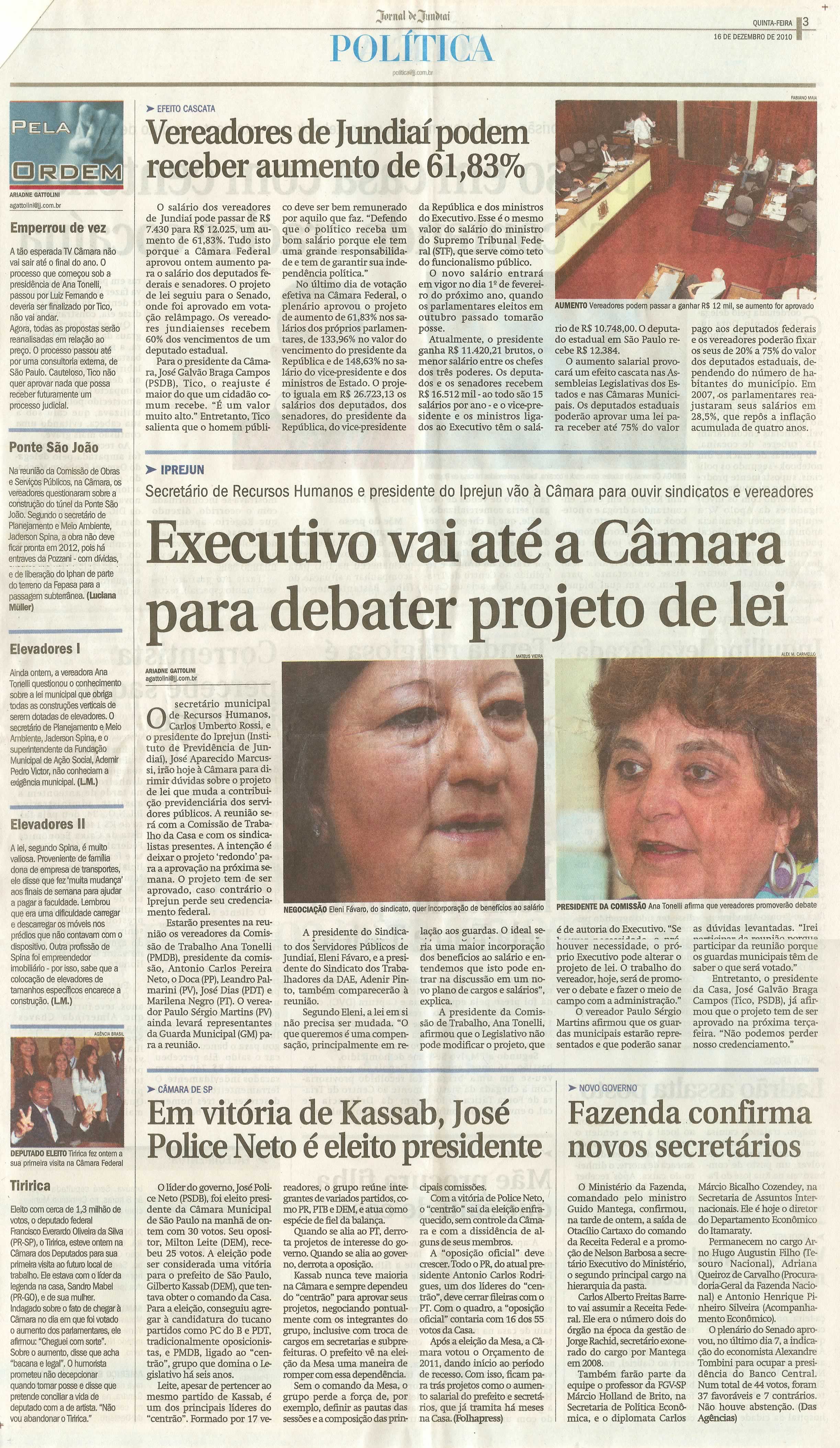 Jornal de Jundiaí - 16/12/2010