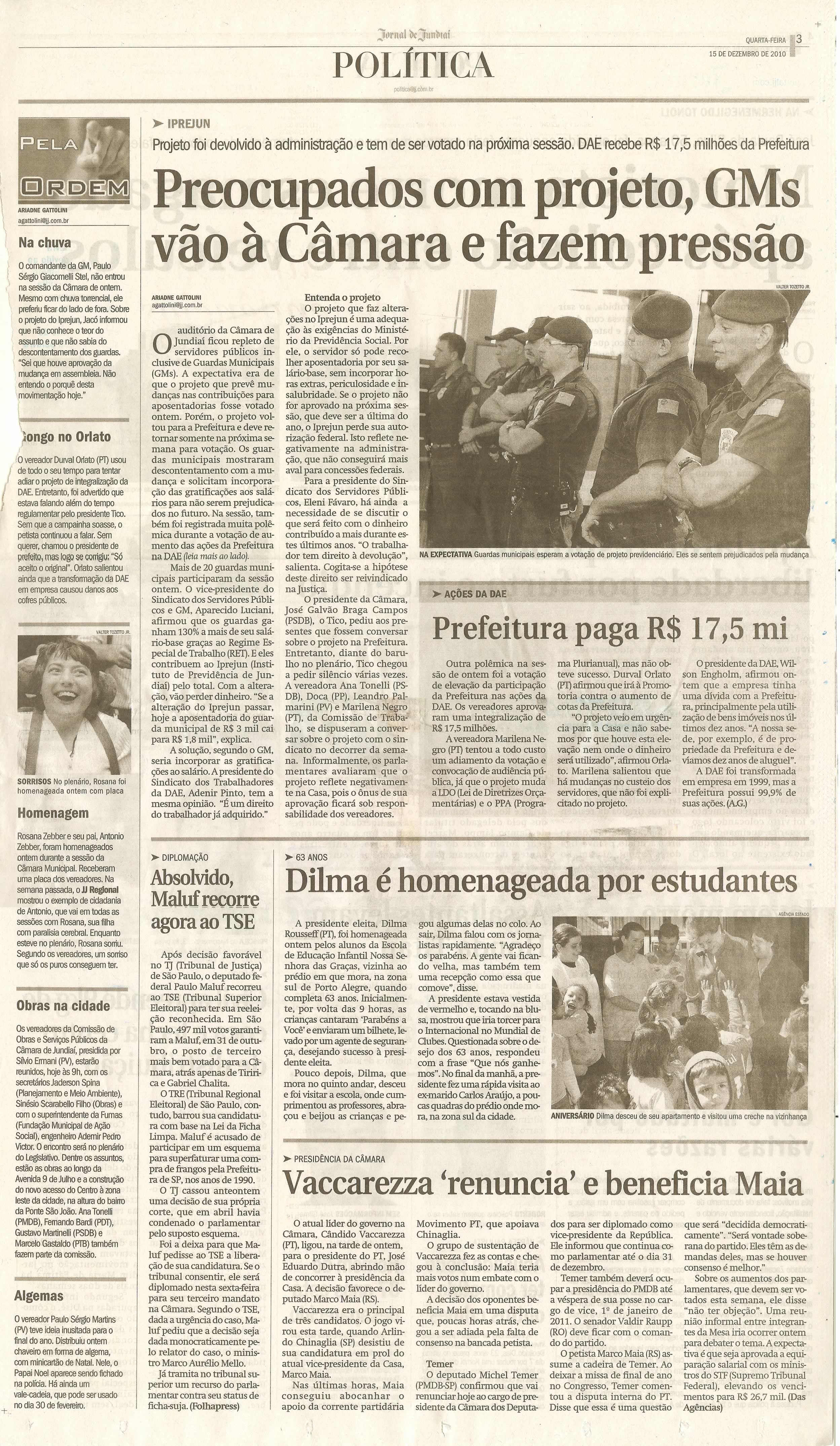 Jornal de Jundiaí - 15/12/2010