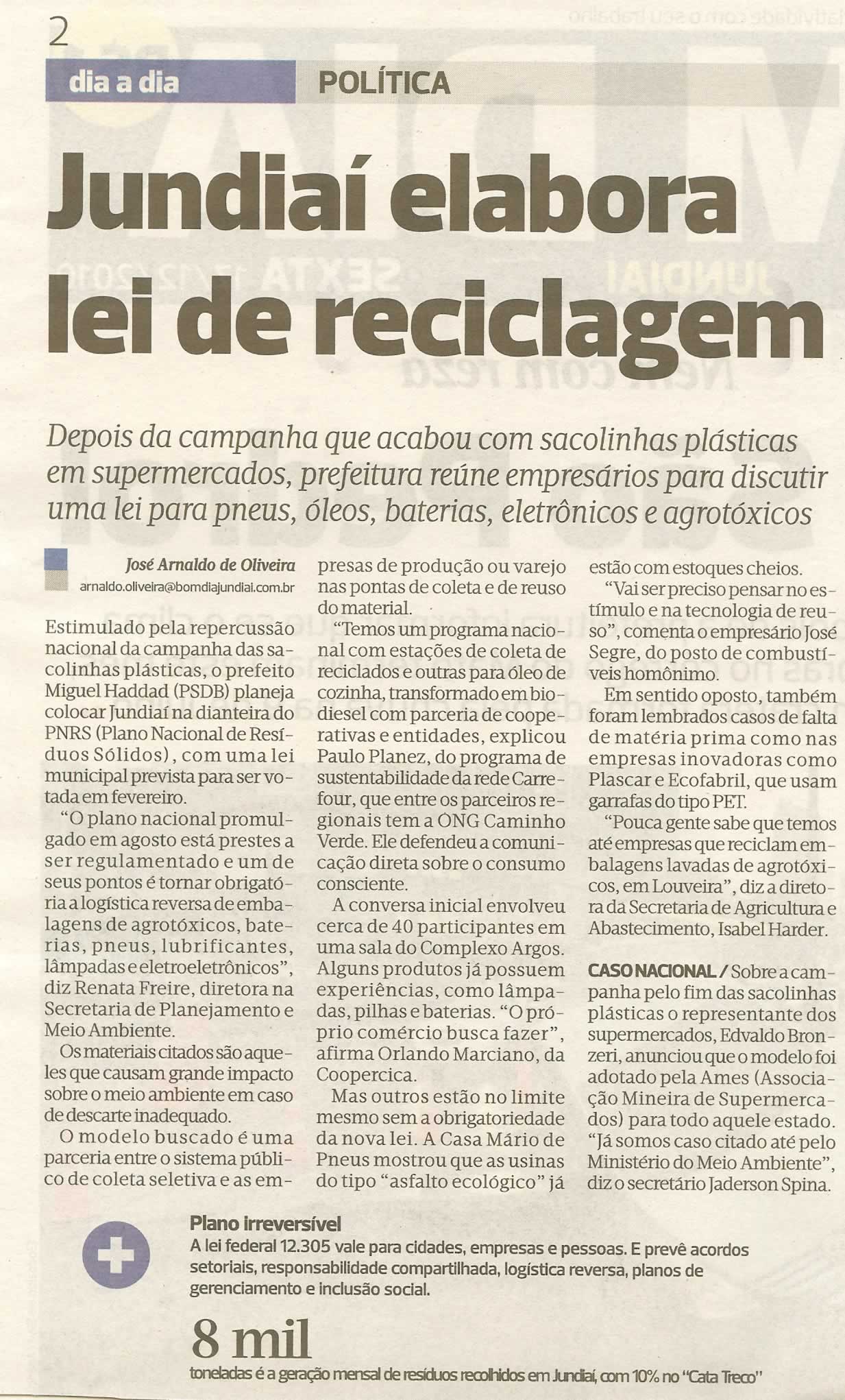 Bom Dia Jundiaí - 17/12/2010