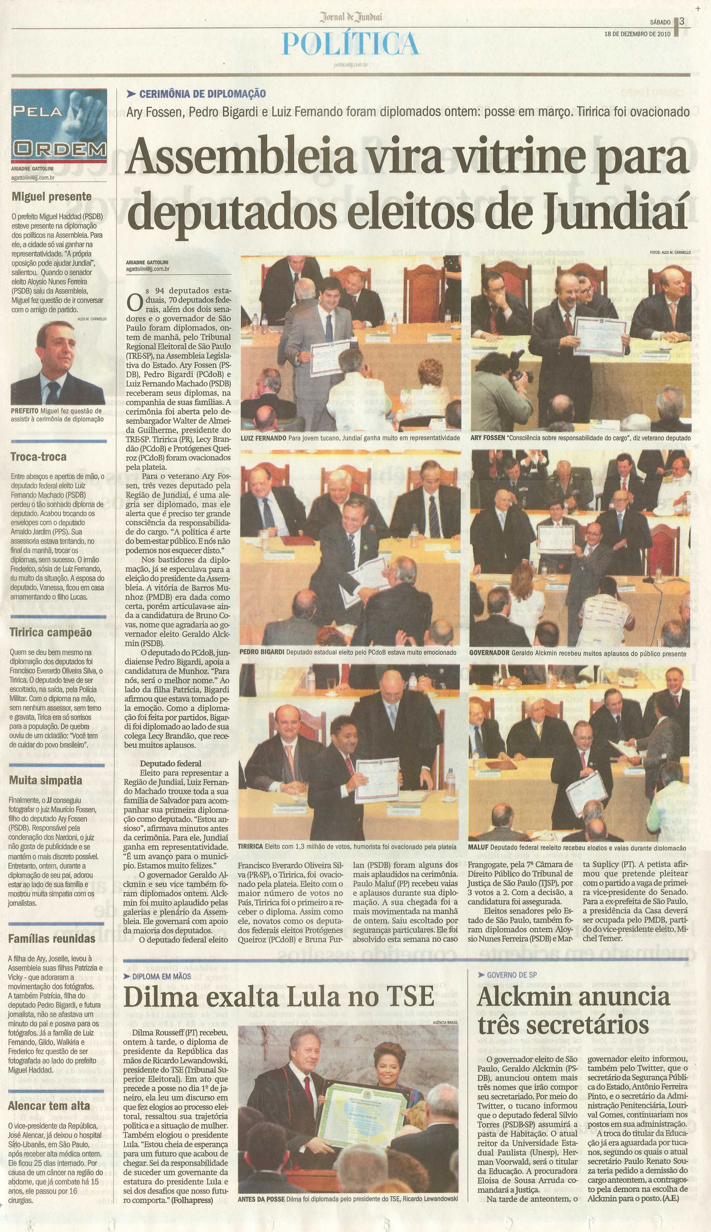 Jornal de Jundiaí - 18/12/2010