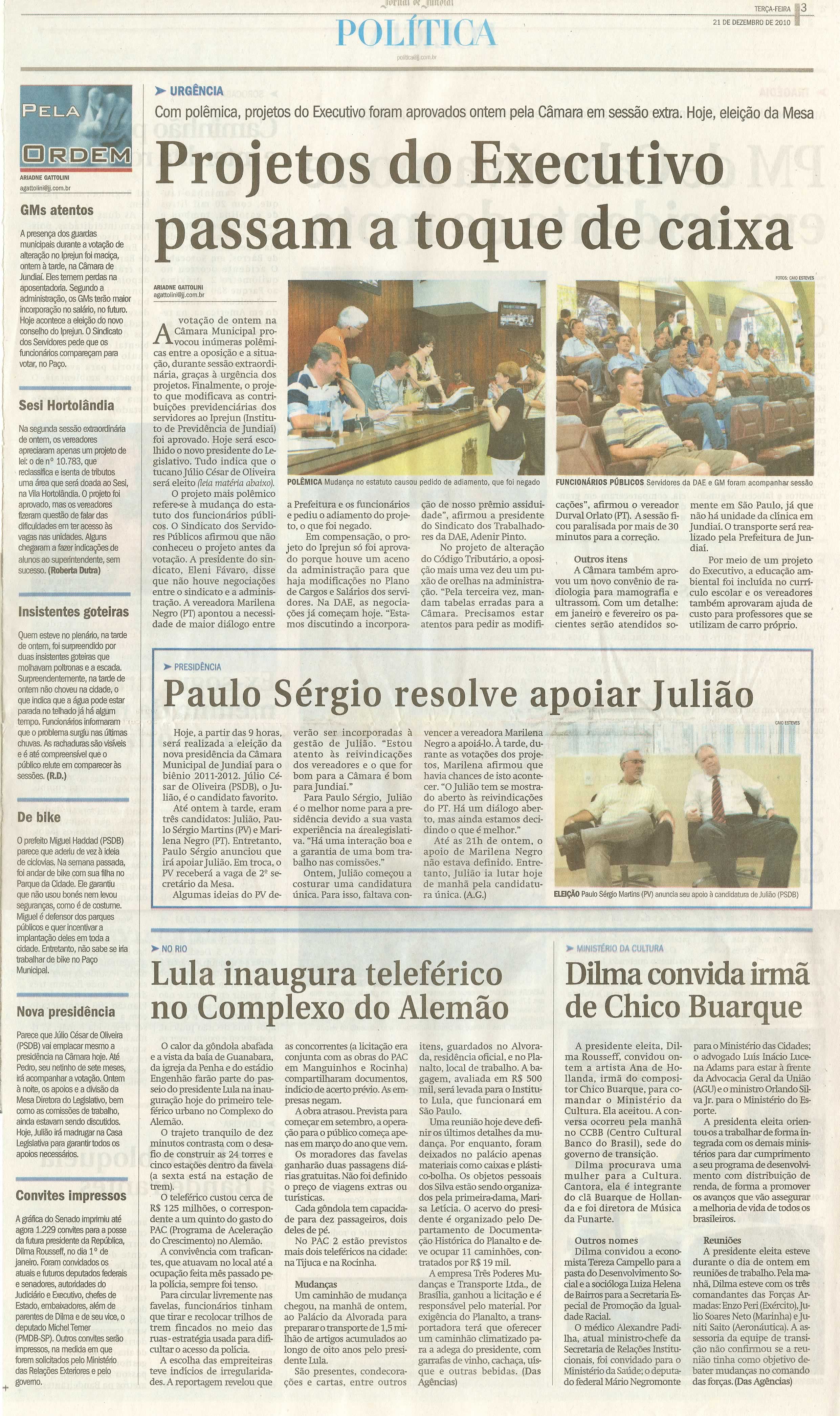 Jornal de Jundiaí - 21/12/2010
