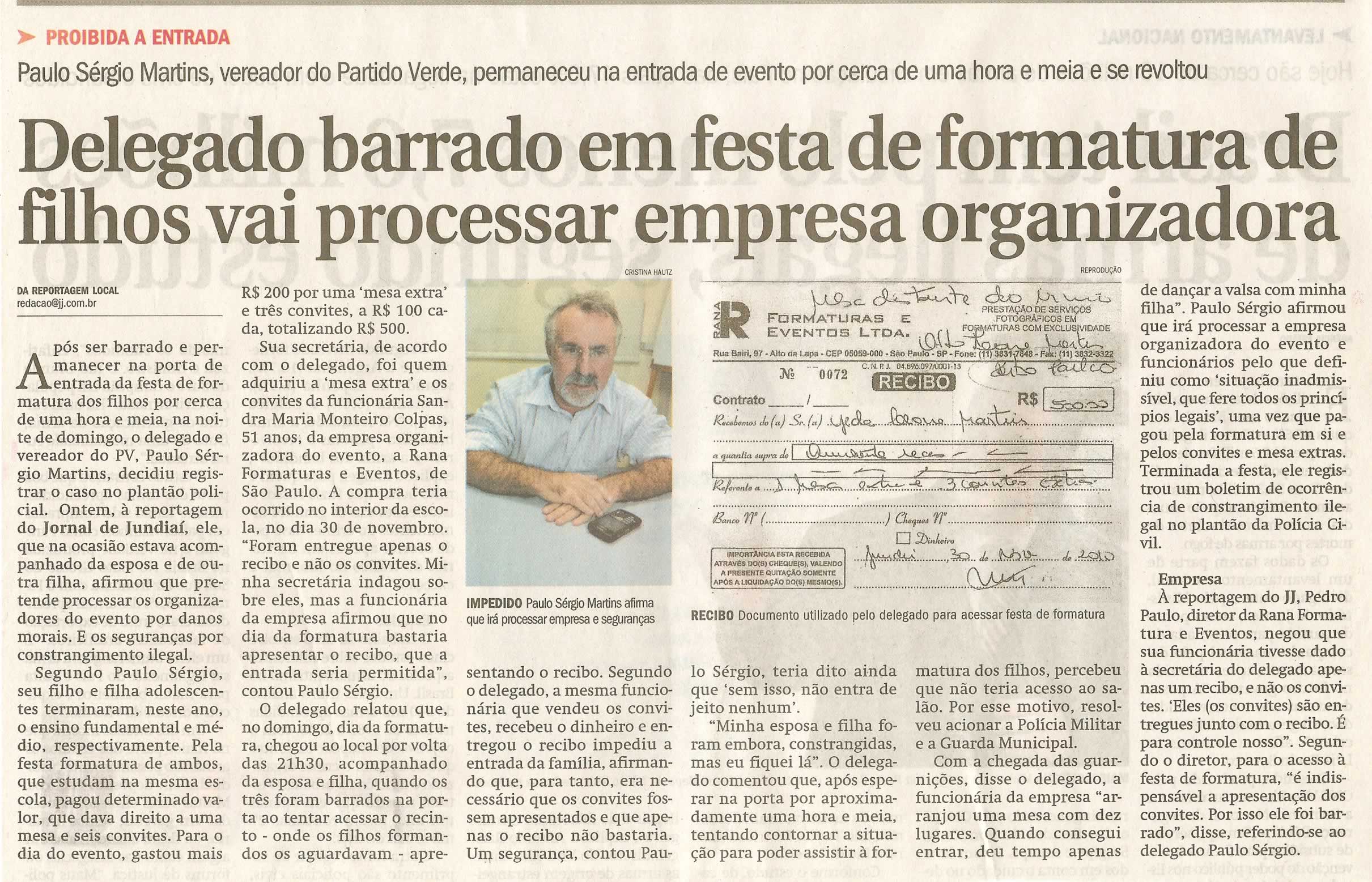 Jornal de Jundiaí - 21/12/2010