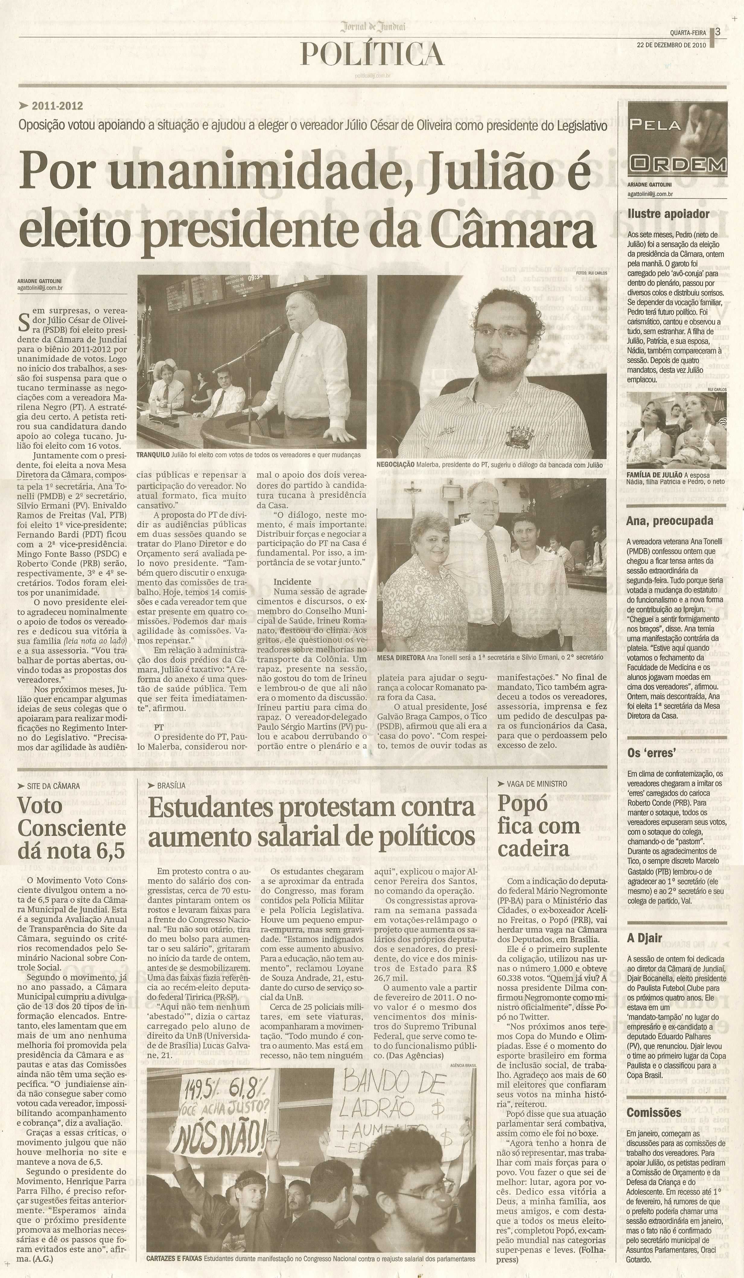 Jornal de Jundiaí - 22/12/2010