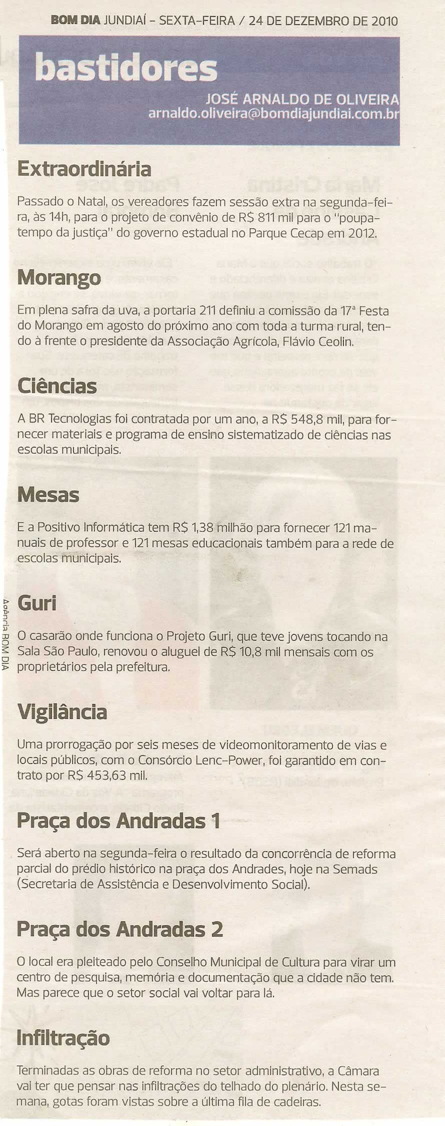 Bom Dia Jundiaí - 24/12/2010
